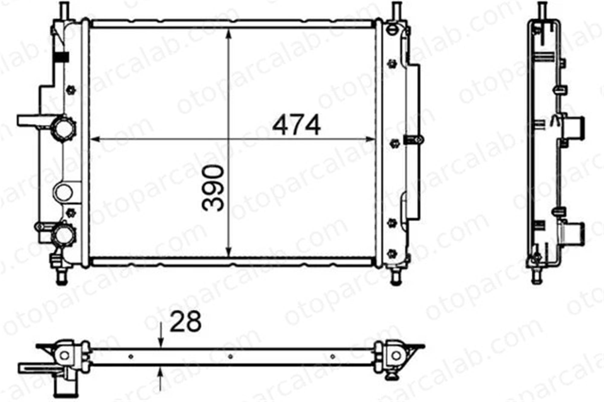 MAHLE CR 1107 000P Su Radyatörü FIAT MAREA MAREA Weekend 46810779