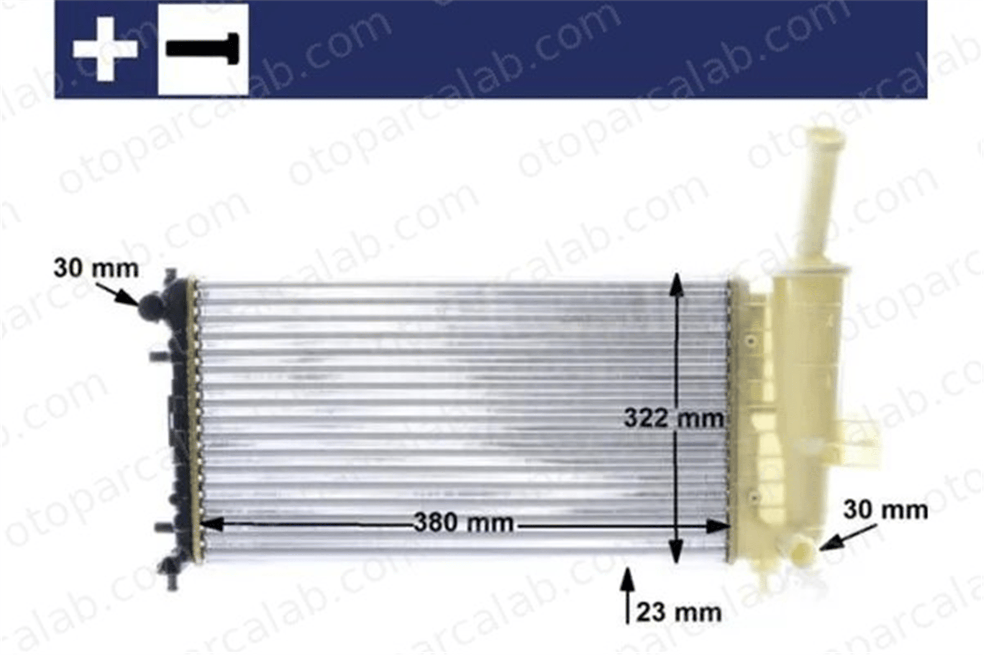 MAHLE CR 1108 000S Su Radyatörü FIAT PUNTO PUNTO Kasa/eğik arka 21460 1BF0A