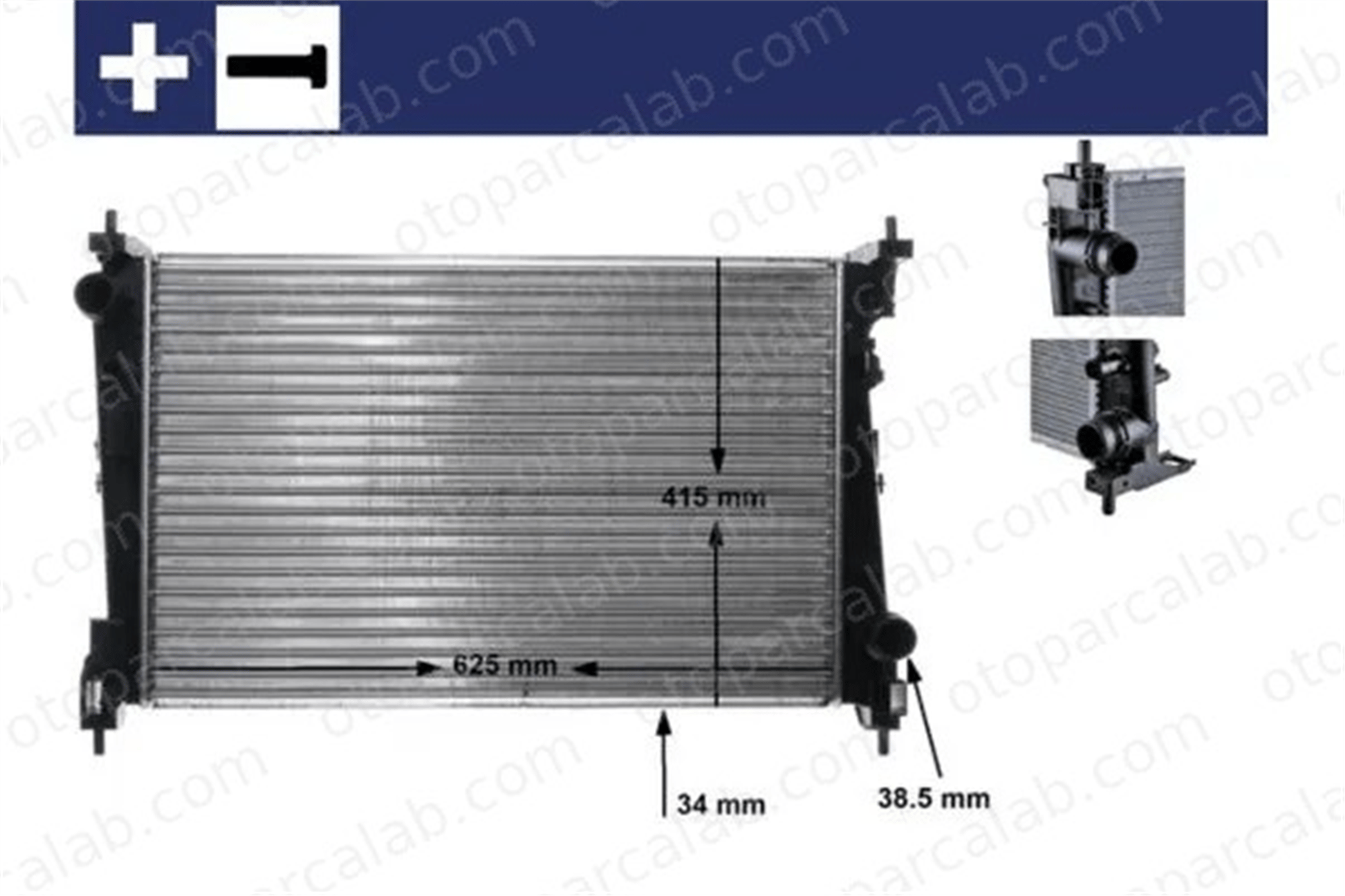 MAHLE CR 1112 000S Su Radyatörü ALFA ROMEO MITO FIAT BRAVO II 1300287 51896964