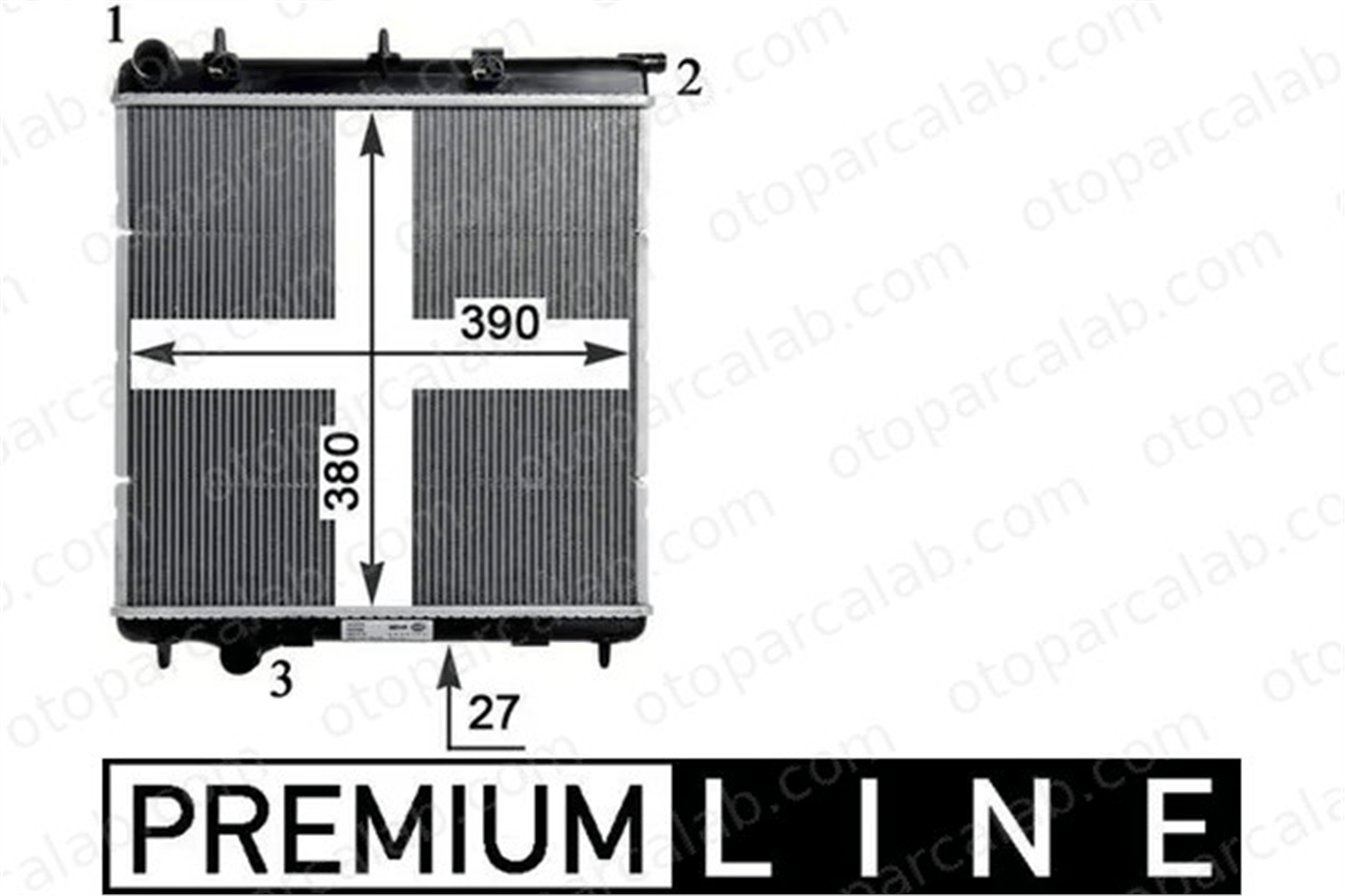 MAHLE CR 1113 000P Su Radyatörü PEUGEOT 2008 I CITROËN C3 III 17118743664 1330Q5