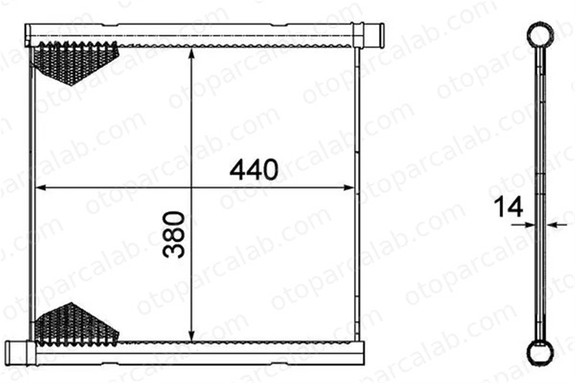 MAHLE CR 1124 000P Su Radyatörü SMART FORTWO Cabrio FORTWO Coupe 4515010001 A4515010001
