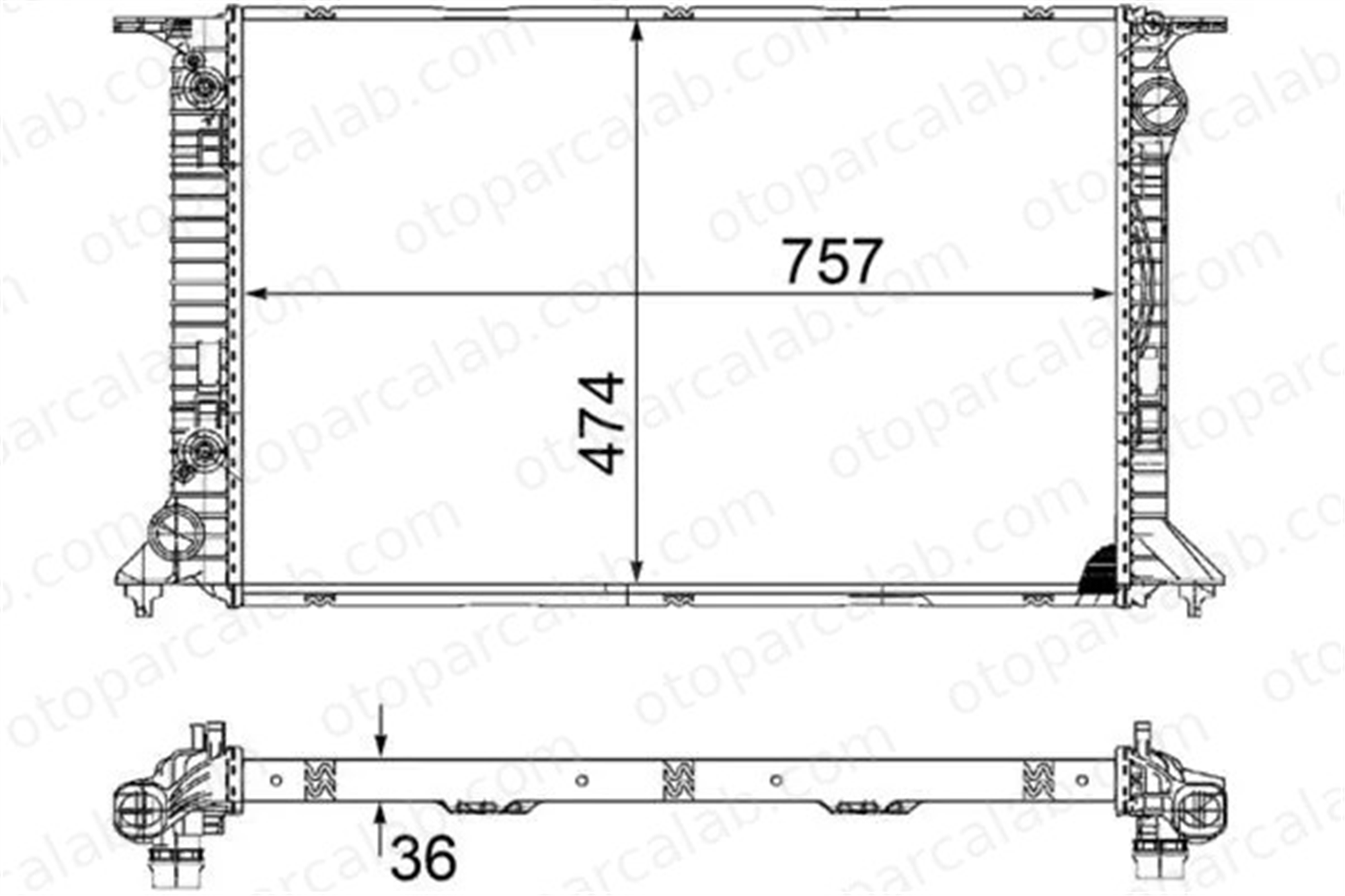 MAHLE CR 1133 000S Su Radyatörü AUDI A5 A4 B8 Avant 5801255814 5801255844