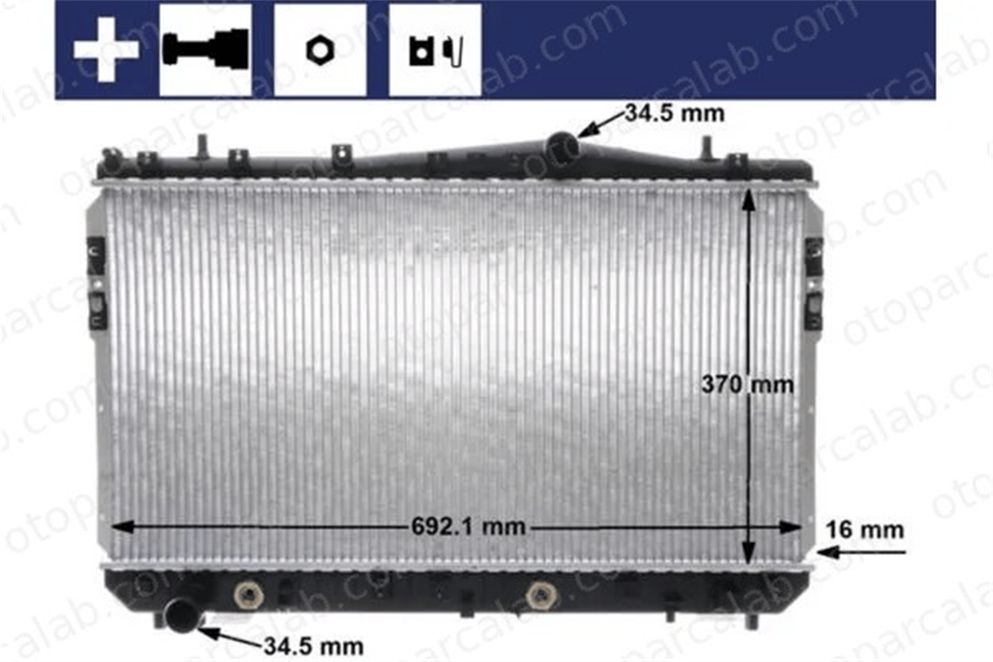MAHLE CR 1311 000S Su Radyatörü CHEVROLET LACETTI NUBIRA Station wagon 96553243 42495942