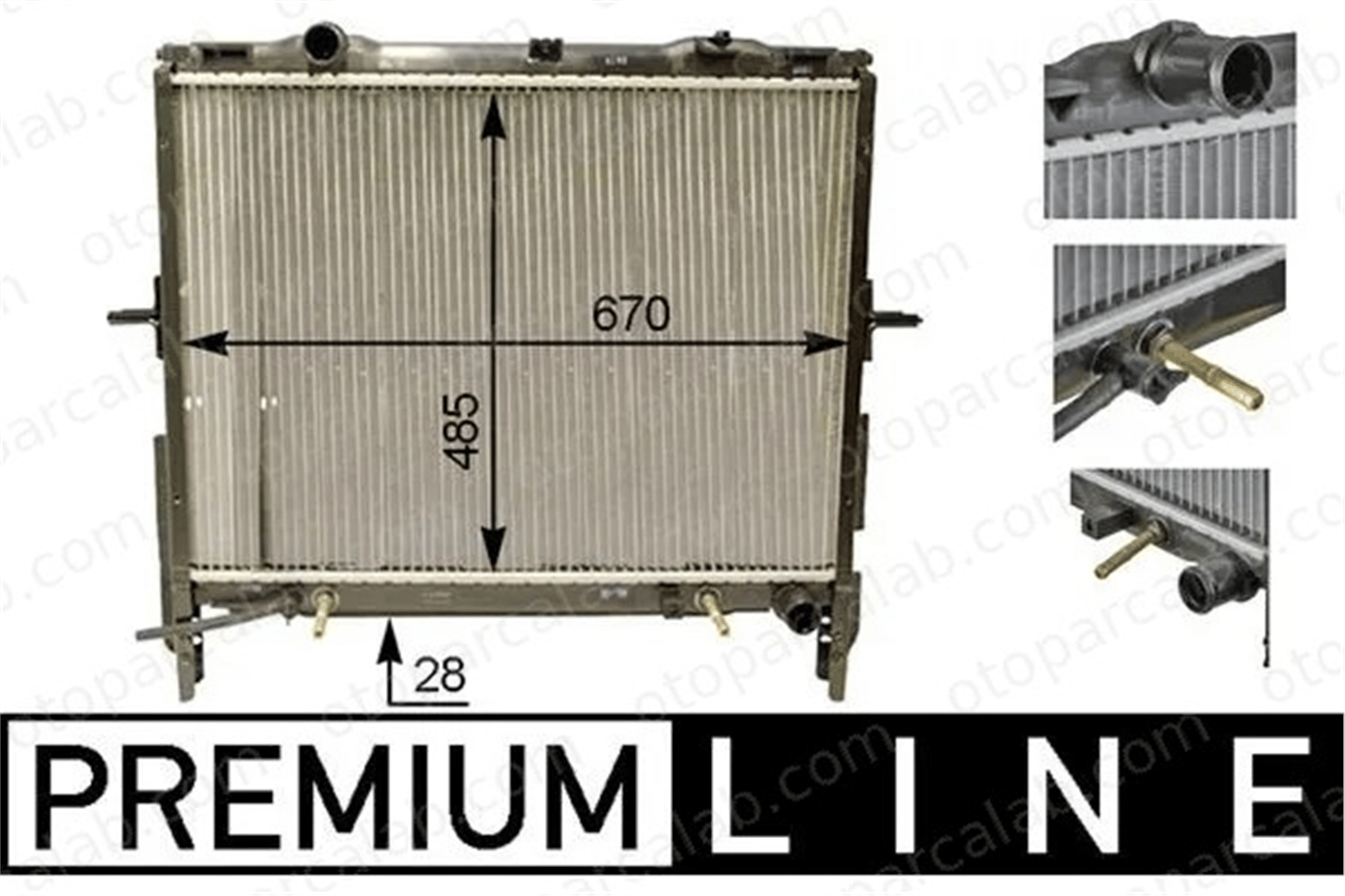 MAHLE CR 1331 000P Su Radyatörü PEUGEOT PARTNER Kasa/büyük limuzin 308 I 133038 253103E300