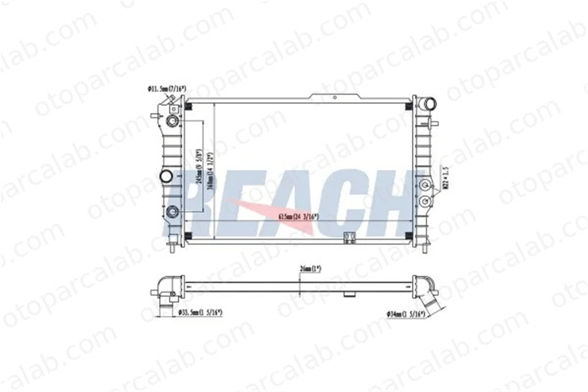 MAHLE CR 1337 000S Su Radyatörü OPEL VECTRA A VECTRA A Hatchback 1300133 1300135
