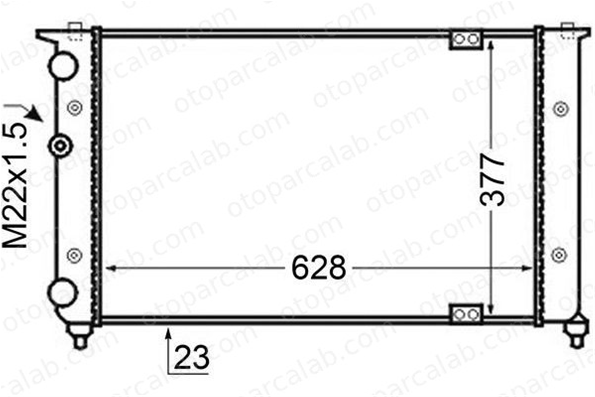 MAHLE CR 134 000S Su Radyatörü SEAT CORDOBA IBIZA II 2035000303 2035000403