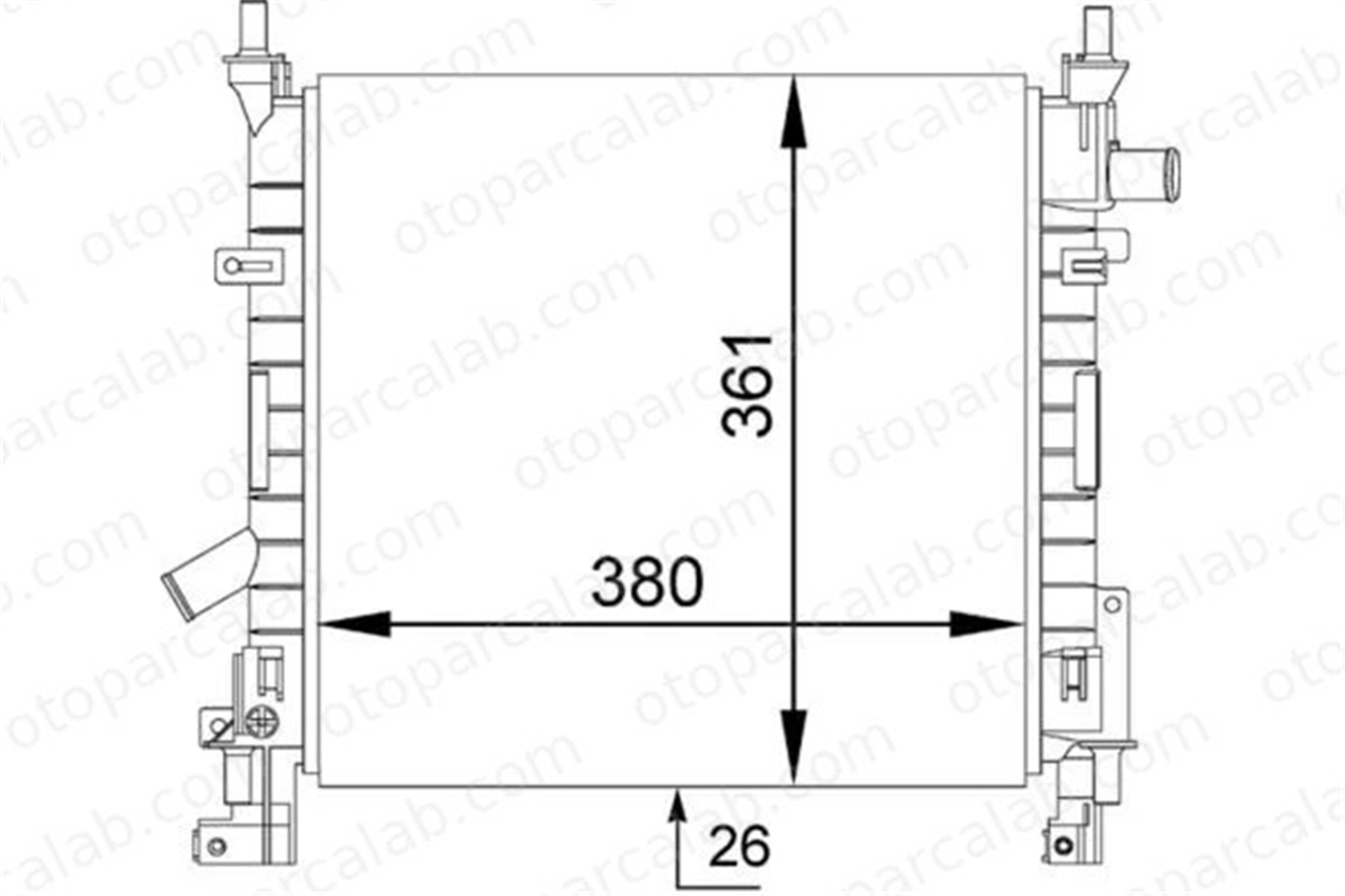 MAHLE CR 1350 000S Su Radyatörü FORD KA STREET KA 25310 1J000