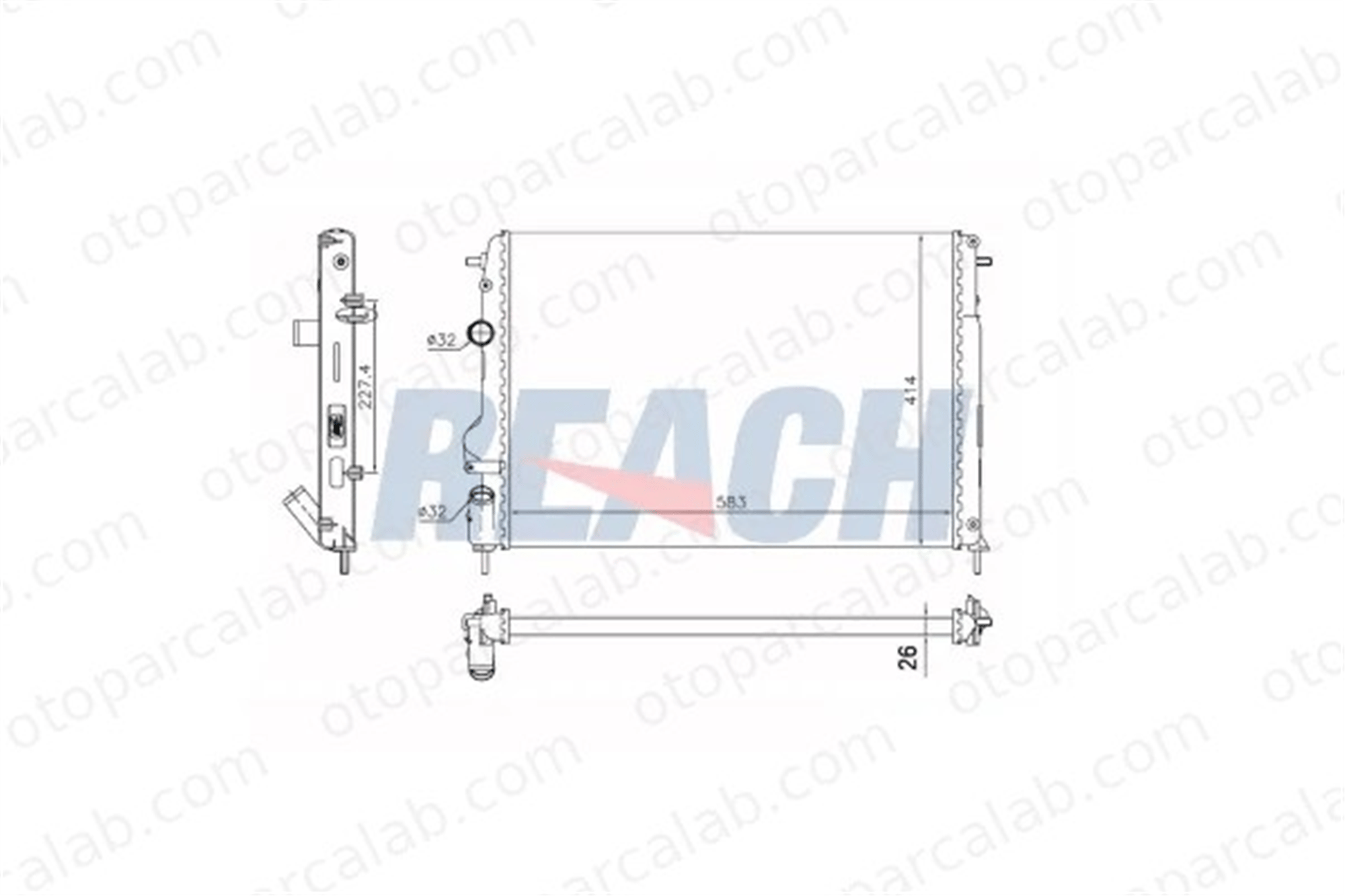 MAHLE CR 1361 000S Su Radyatörü RENAULT SCÉNIC I MPV MEGANE I Classic 8200189288 8200189286