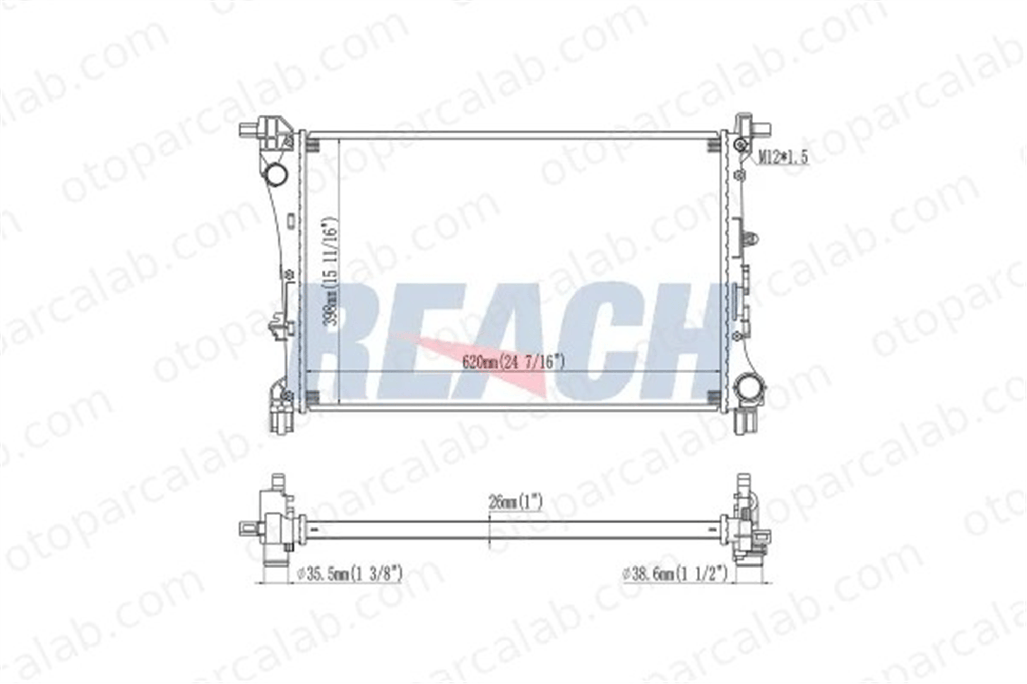 MAHLE CR 1362 000P Su Radyatörü FIAT TIPO Hatchback TIPO Sedan 52052630 52015584