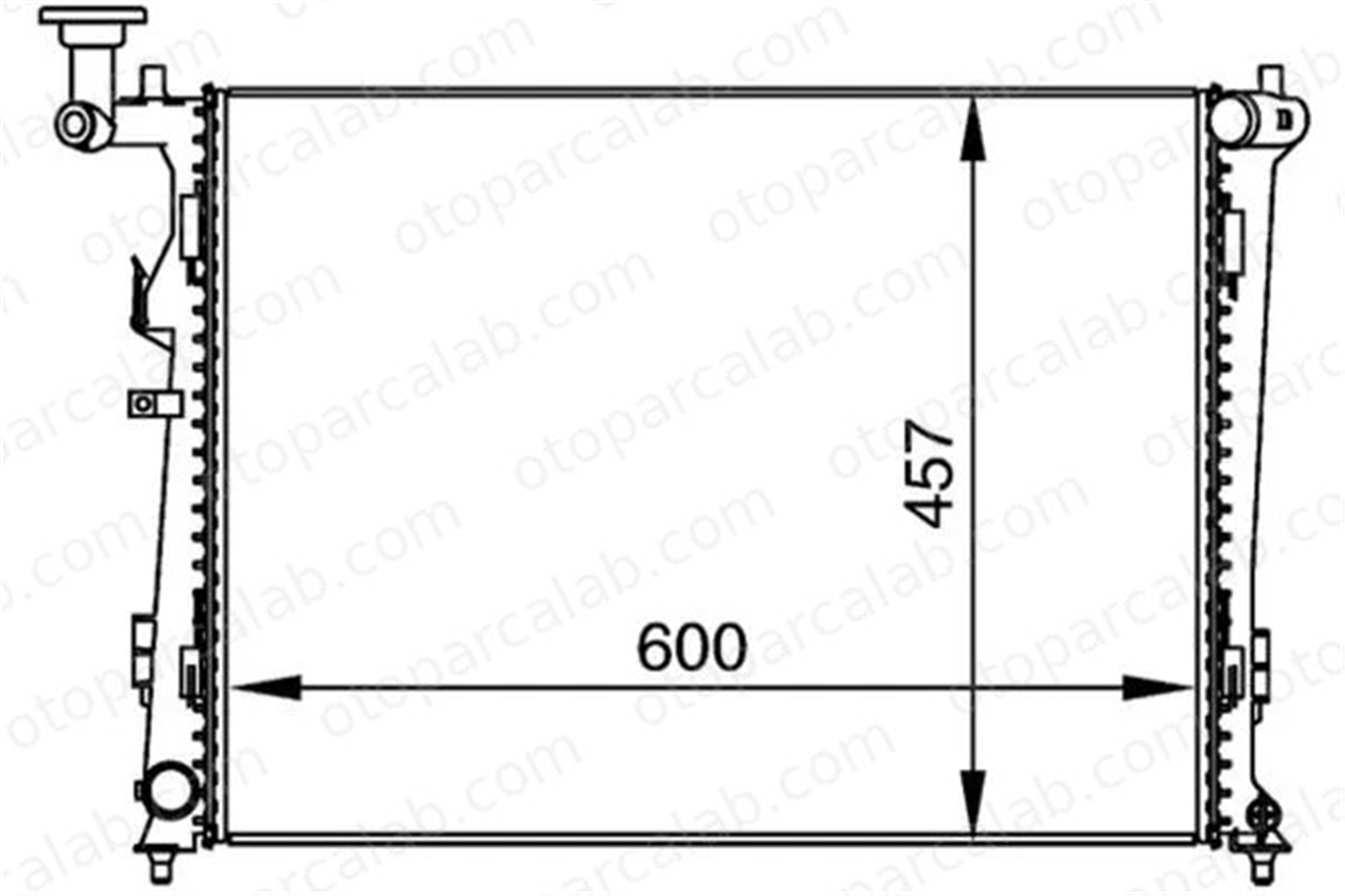 MAHLE CR 1366 000P Su Radyatörü KIA CEE'D SW PRO CEE'D 1L0121253B 253102R000
