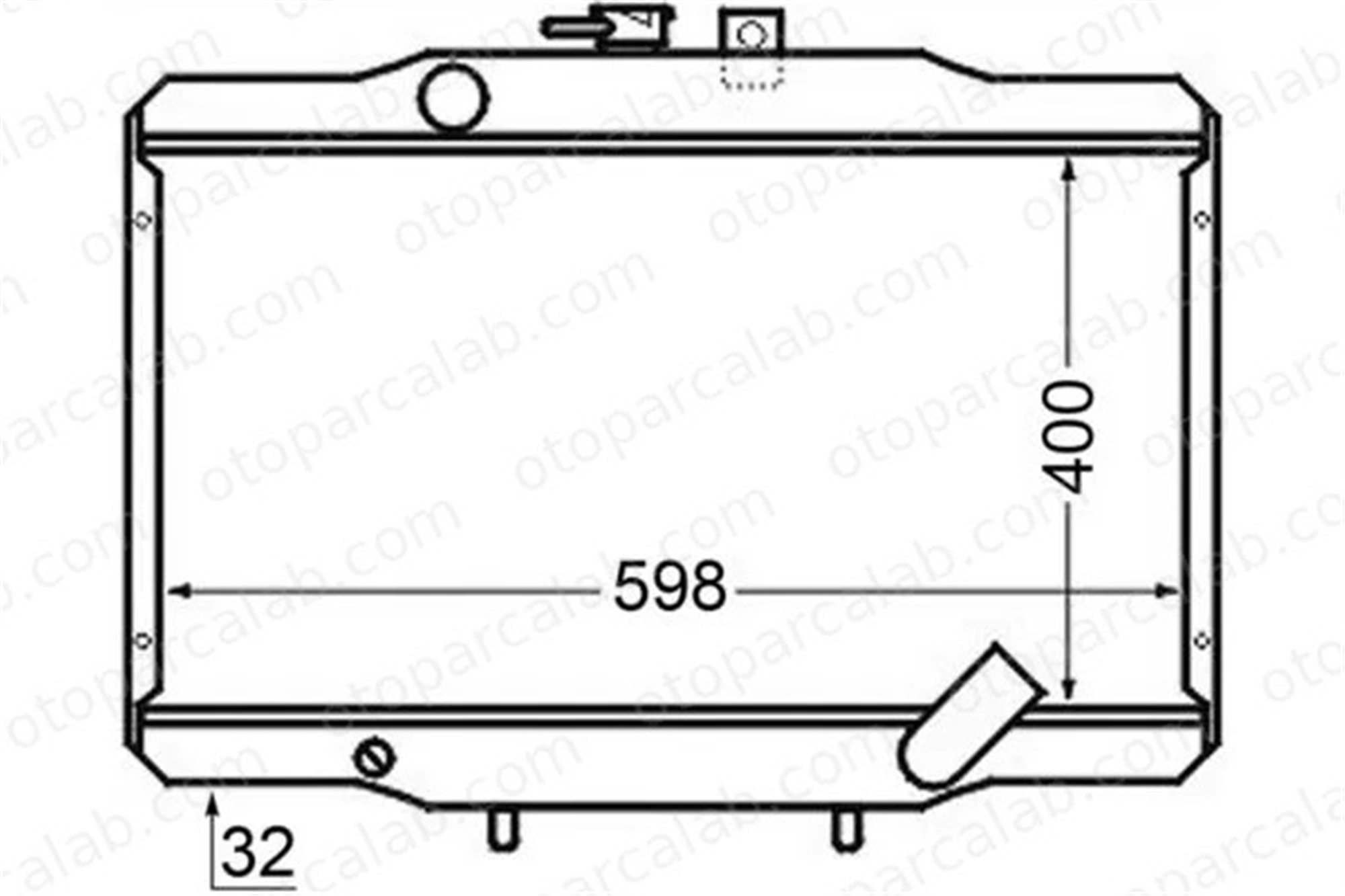 MAHLE CR 141 000S Su Radyatörü MITSUBISHI L 300 III Minibüs/Otobüs HYUNDAI H100 Panelvan/Van 1640021330 16400