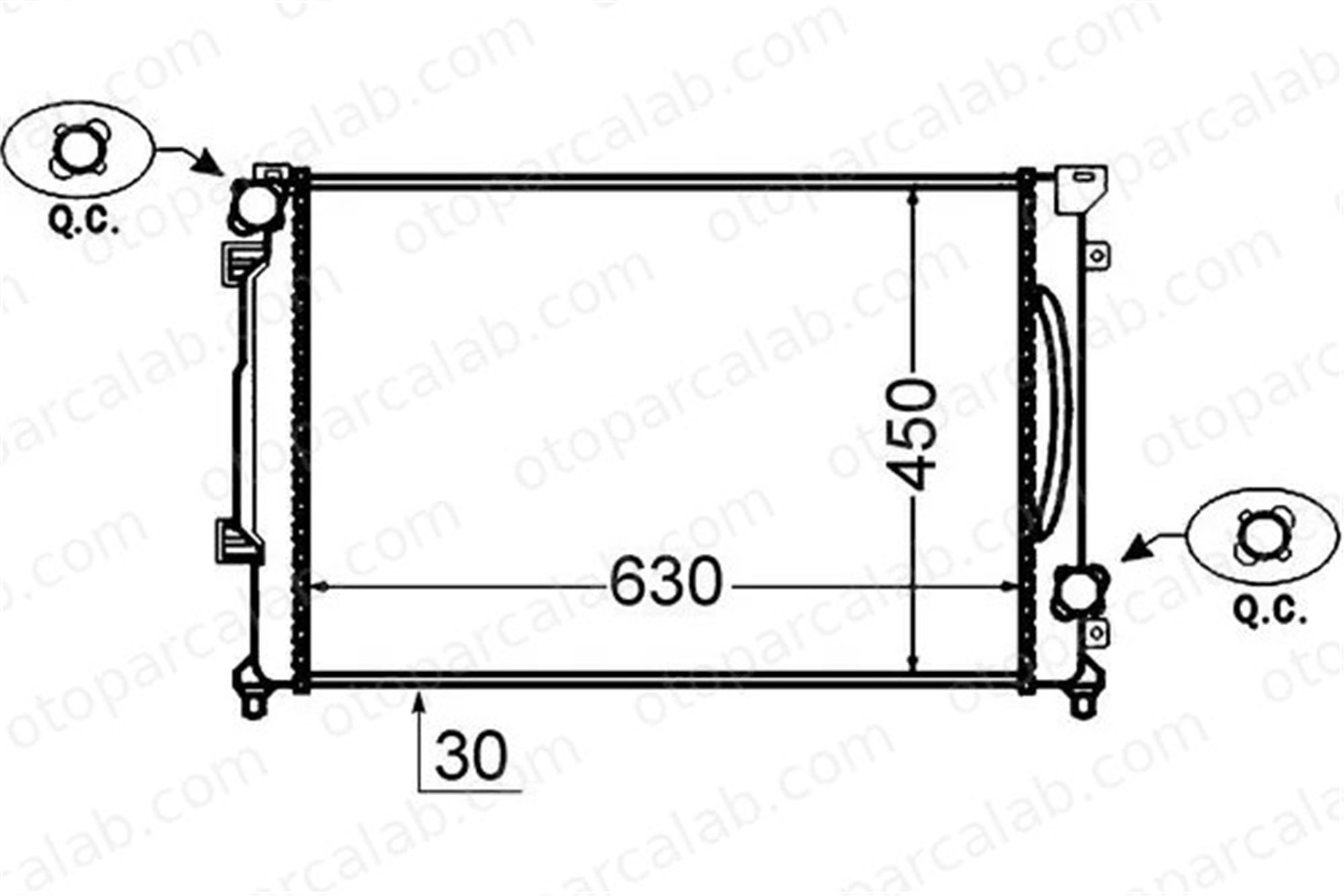 MAHLE CR 1416 000S Su Radyatörü AUDI A6 C5 A6 C5 Avant 2015000503 2015003703