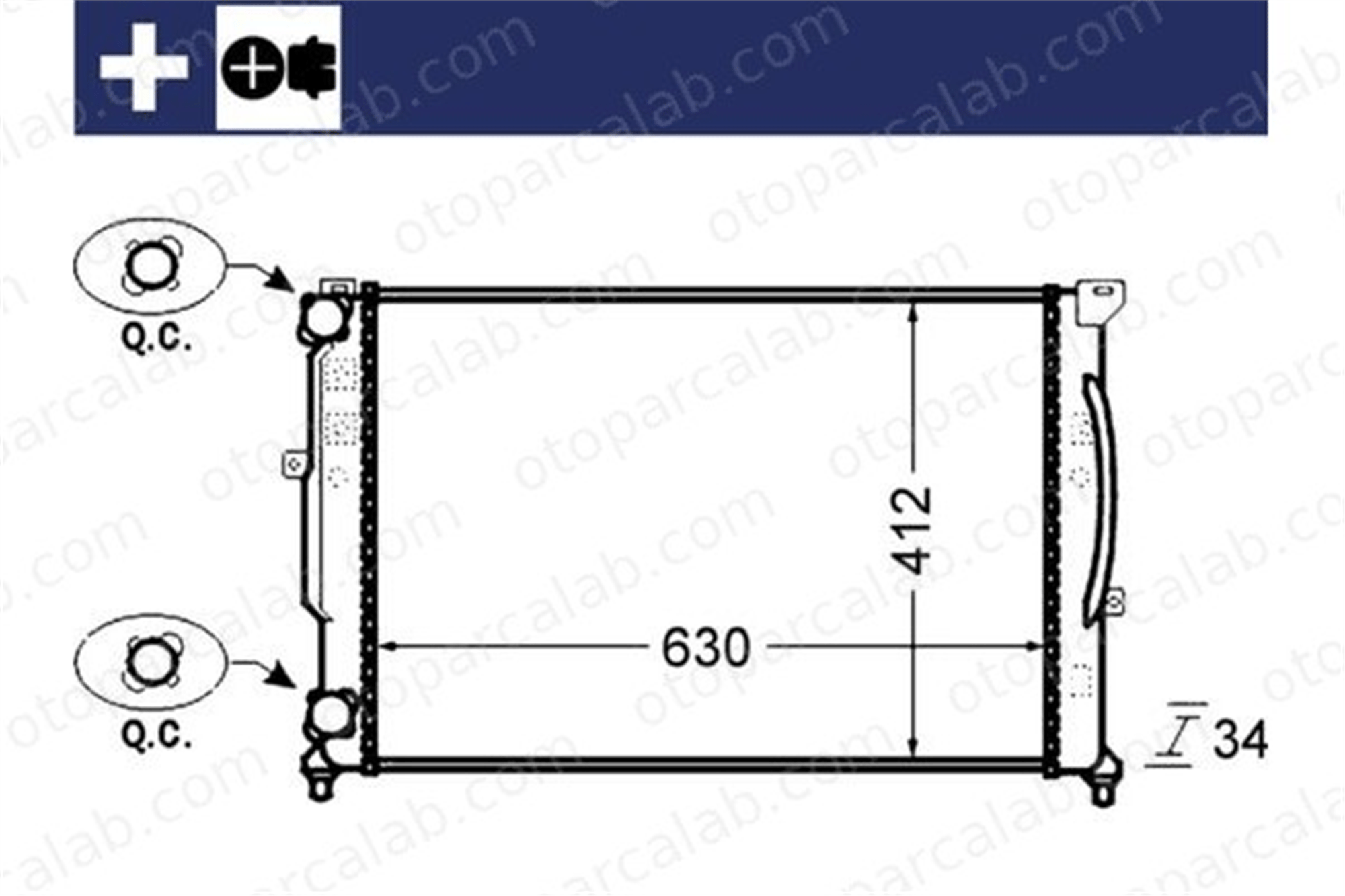 MAHLE CR 1423 000S Su Radyatörü VW PASSAT B5 PASSAT B5 Variant 52472963 8D0121251AT