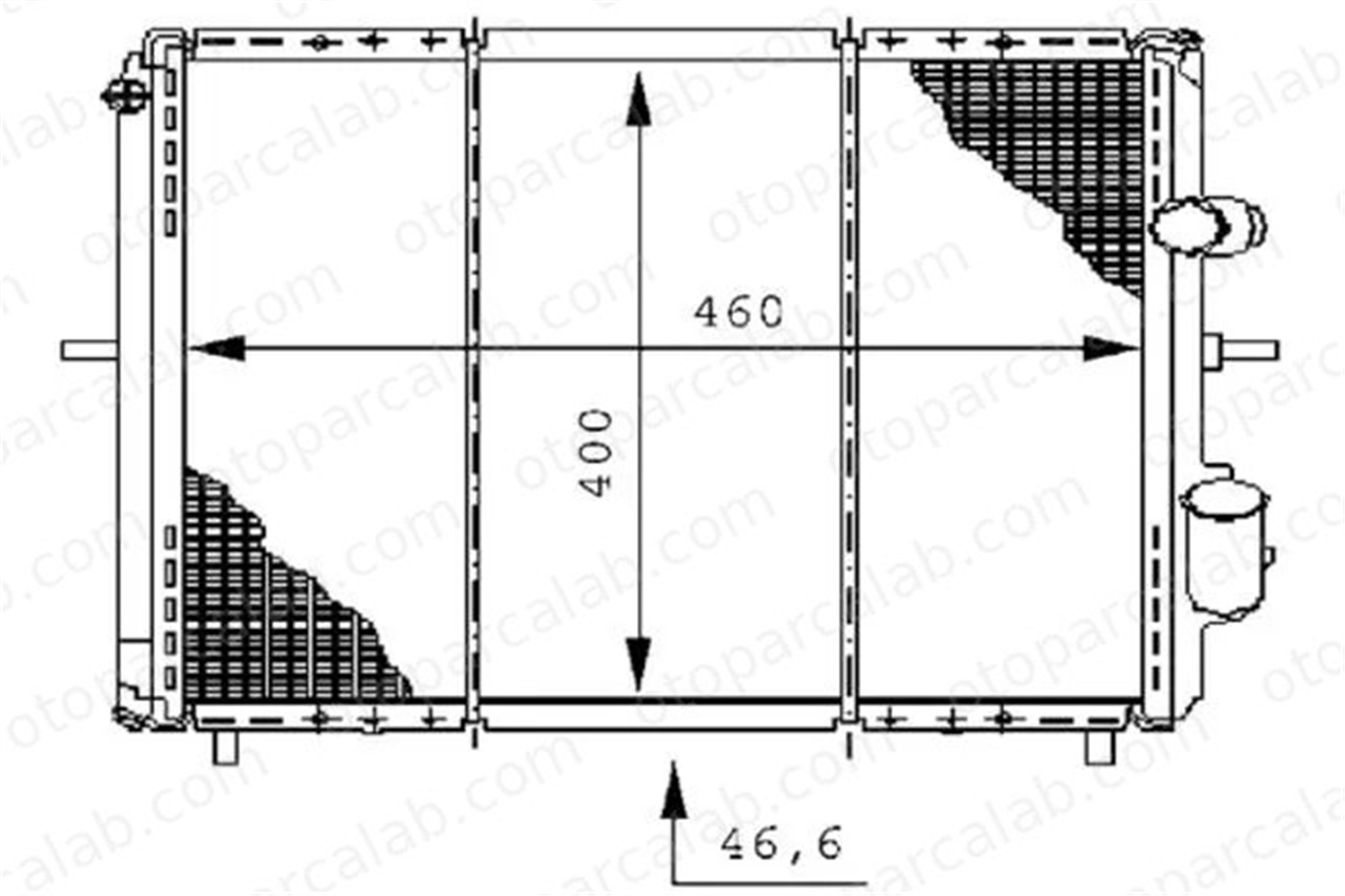 MAHLE CR 147 000S Su Radyatörü RENAULT CLIO I CLIO I Kasa/eğik arka 7701412014 7700804240