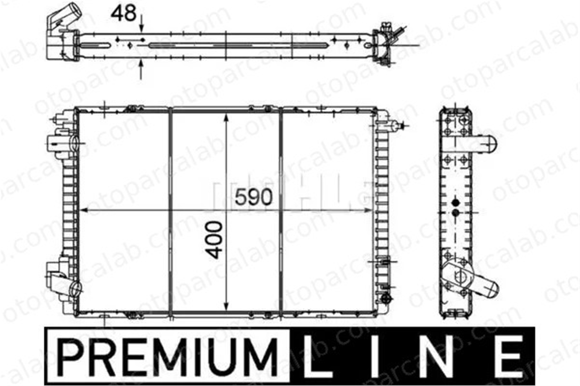 MAHLE CR 151 000P Su Radyatörü RENAULT 19 I Chamade 19 I 3A0121253C 6001025340