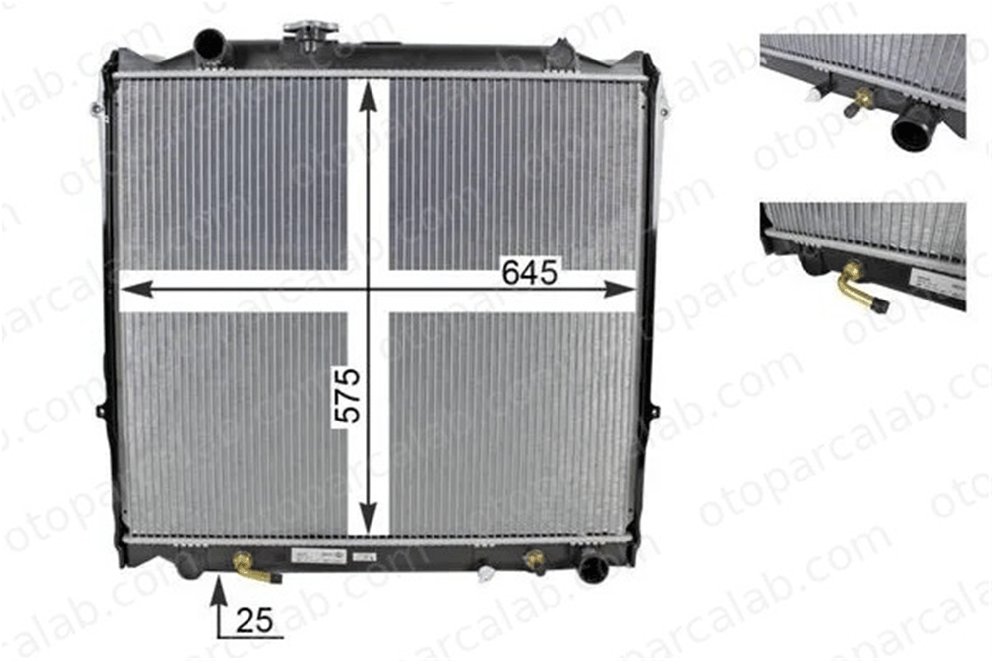 MAHLE CR 1521 000S Su Radyatörü TOYOTA LAND CRUISER 90 MB356390 1640067140