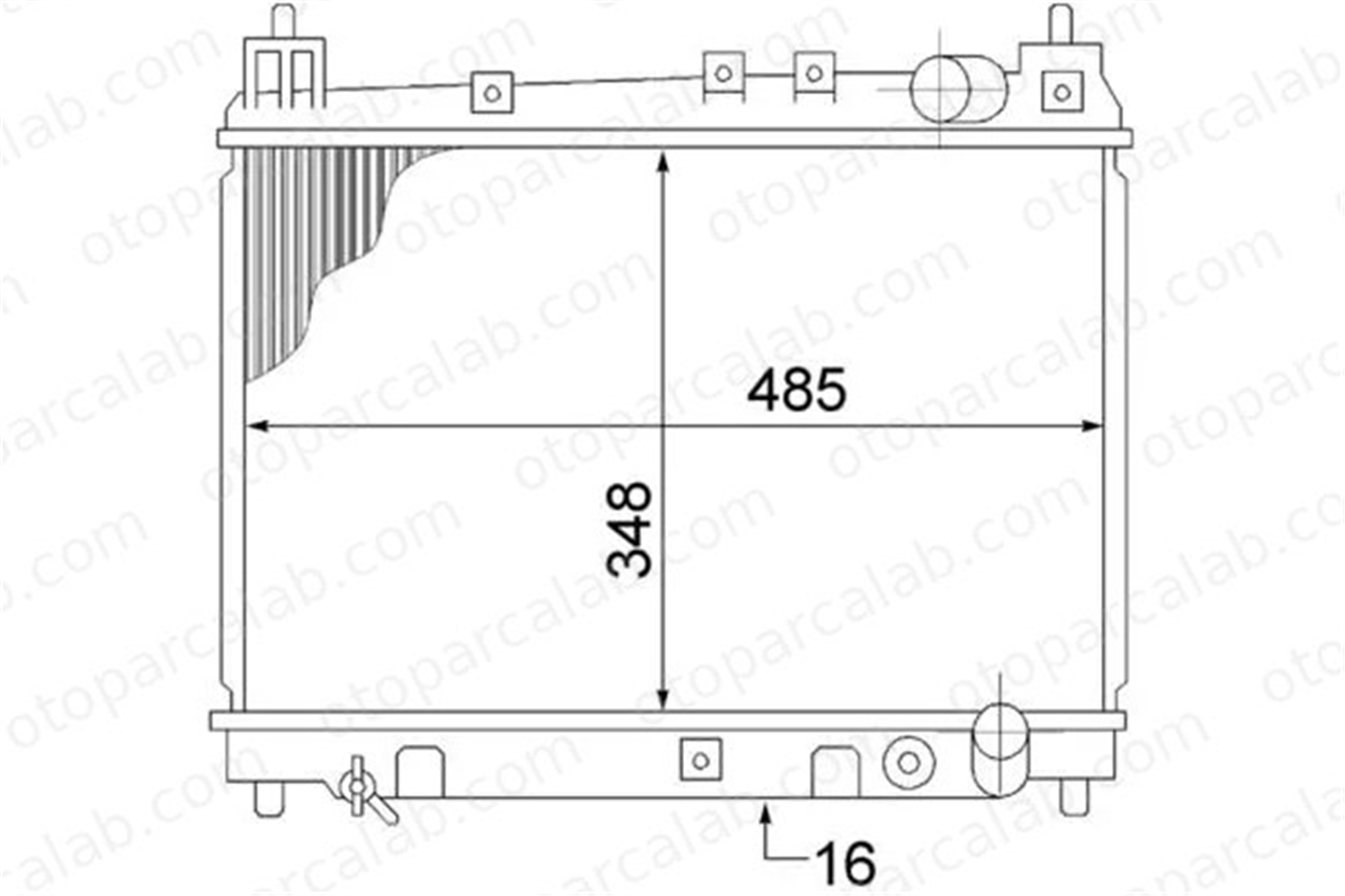 MAHLE CR 1524 000S Su Radyatörü TOYOTA YARIS VERSO YARIS 1301012 1640021060