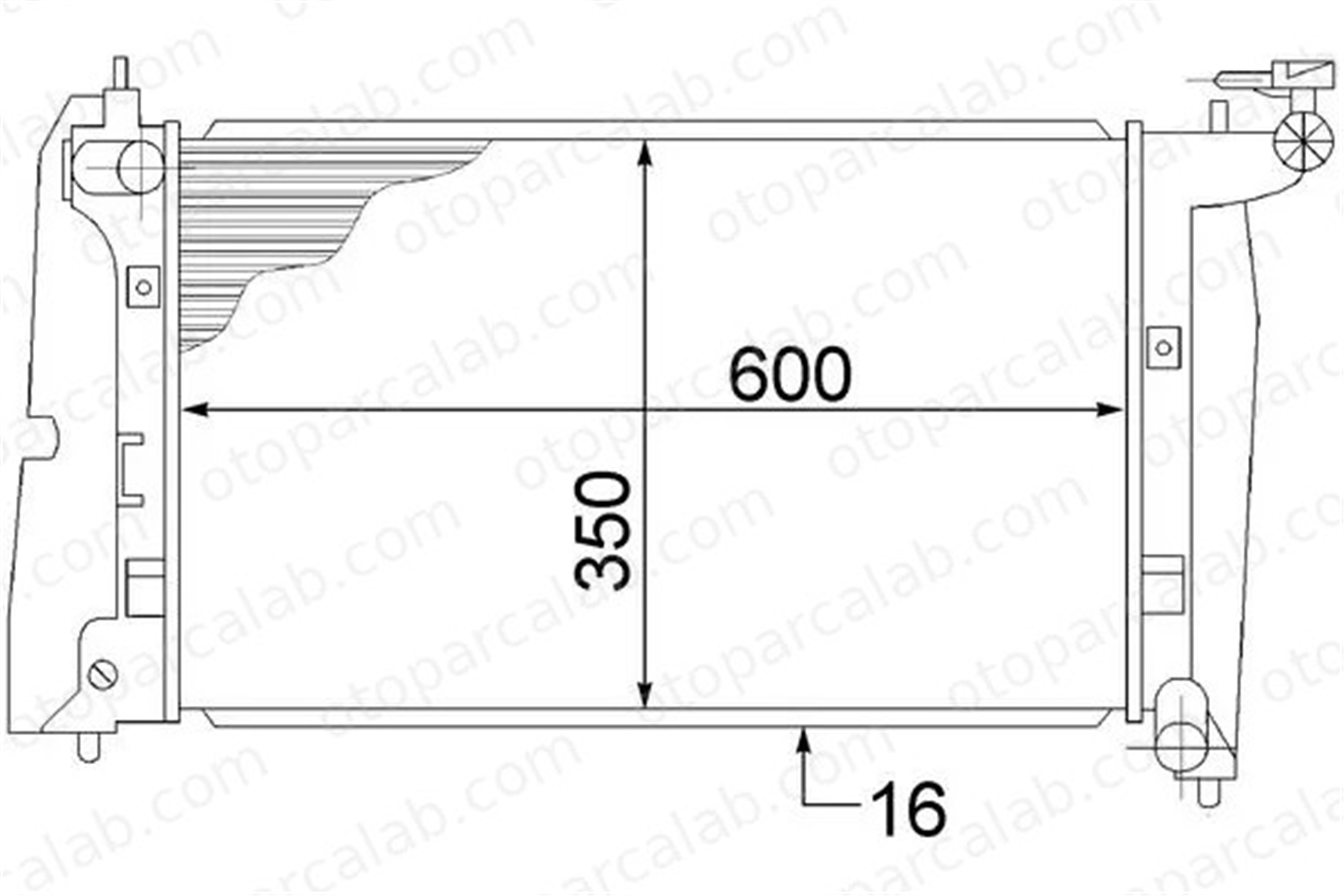 MAHLE CR 1526 000S Su Radyatörü TOYOTA COROLLA COROLLA Sedan 7767438 1640021130