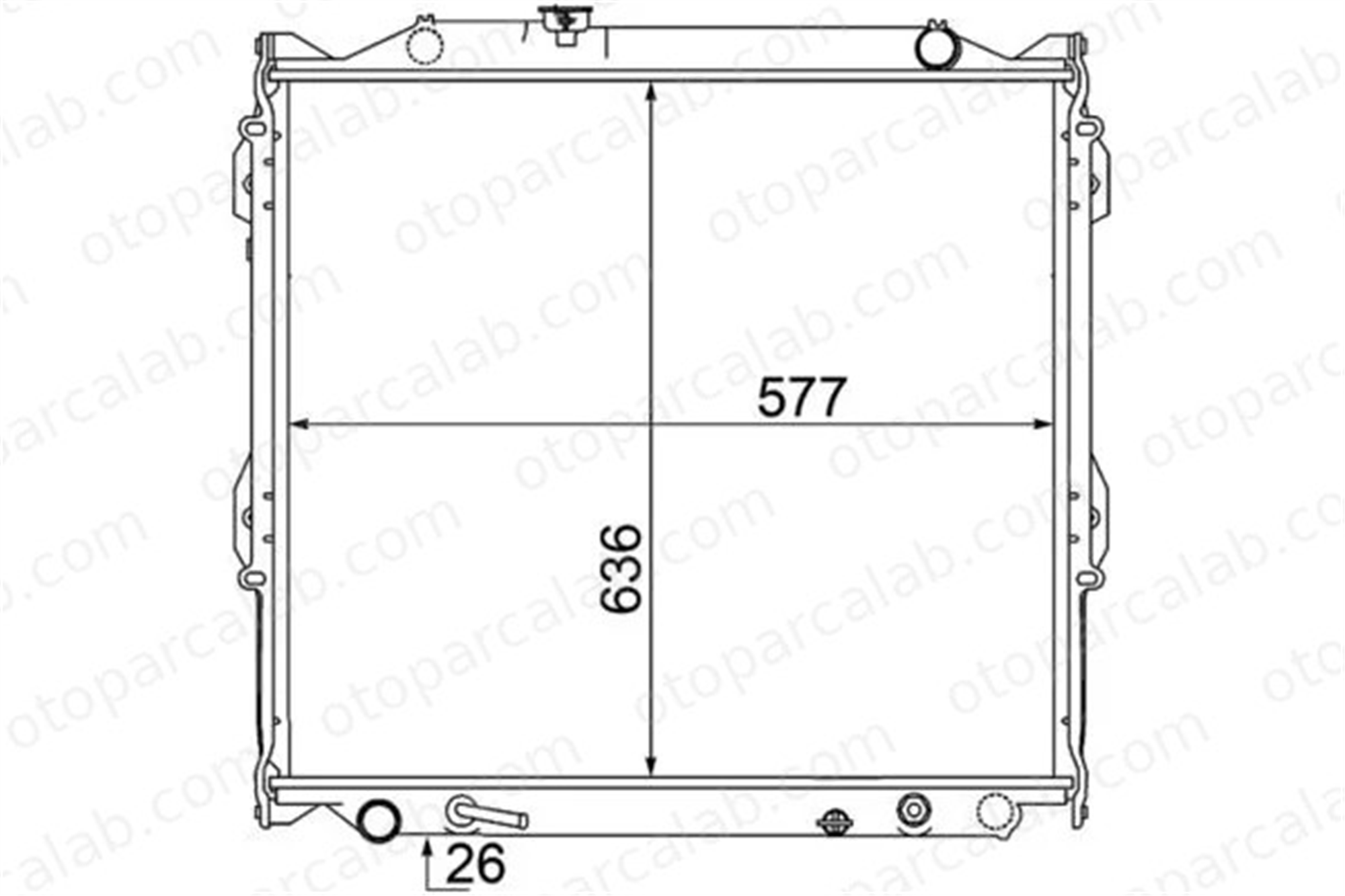 MAHLE CR 1528 000S Su Radyatörü TOYOTA 4 RUNNER III LAND CRUISER 90 A6385011601 1640075160
