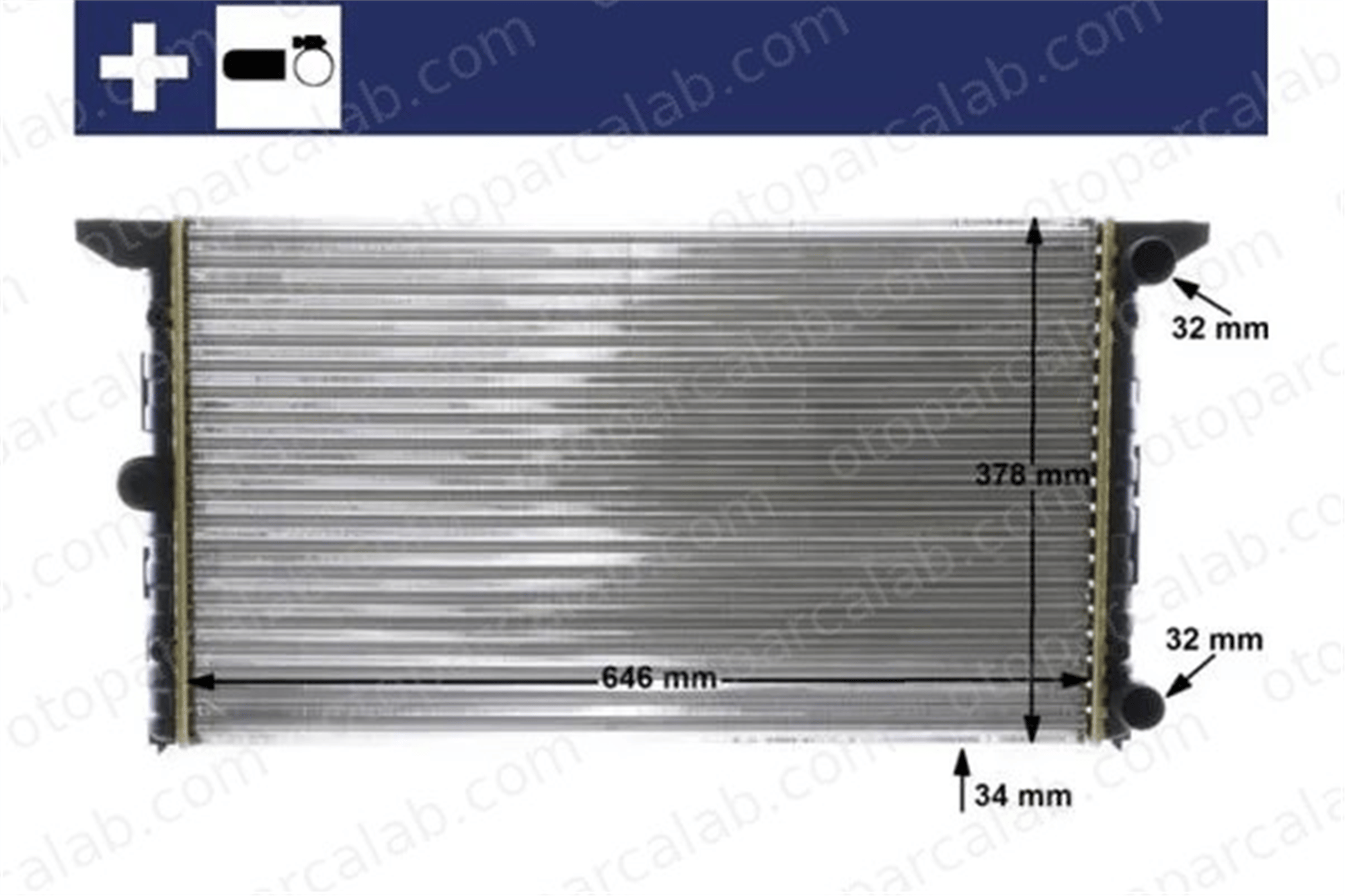 MAHLE CR 1534 000S Su Radyatörü VW SHARAN FORD GALAXY I 7711135788 7M0121253C