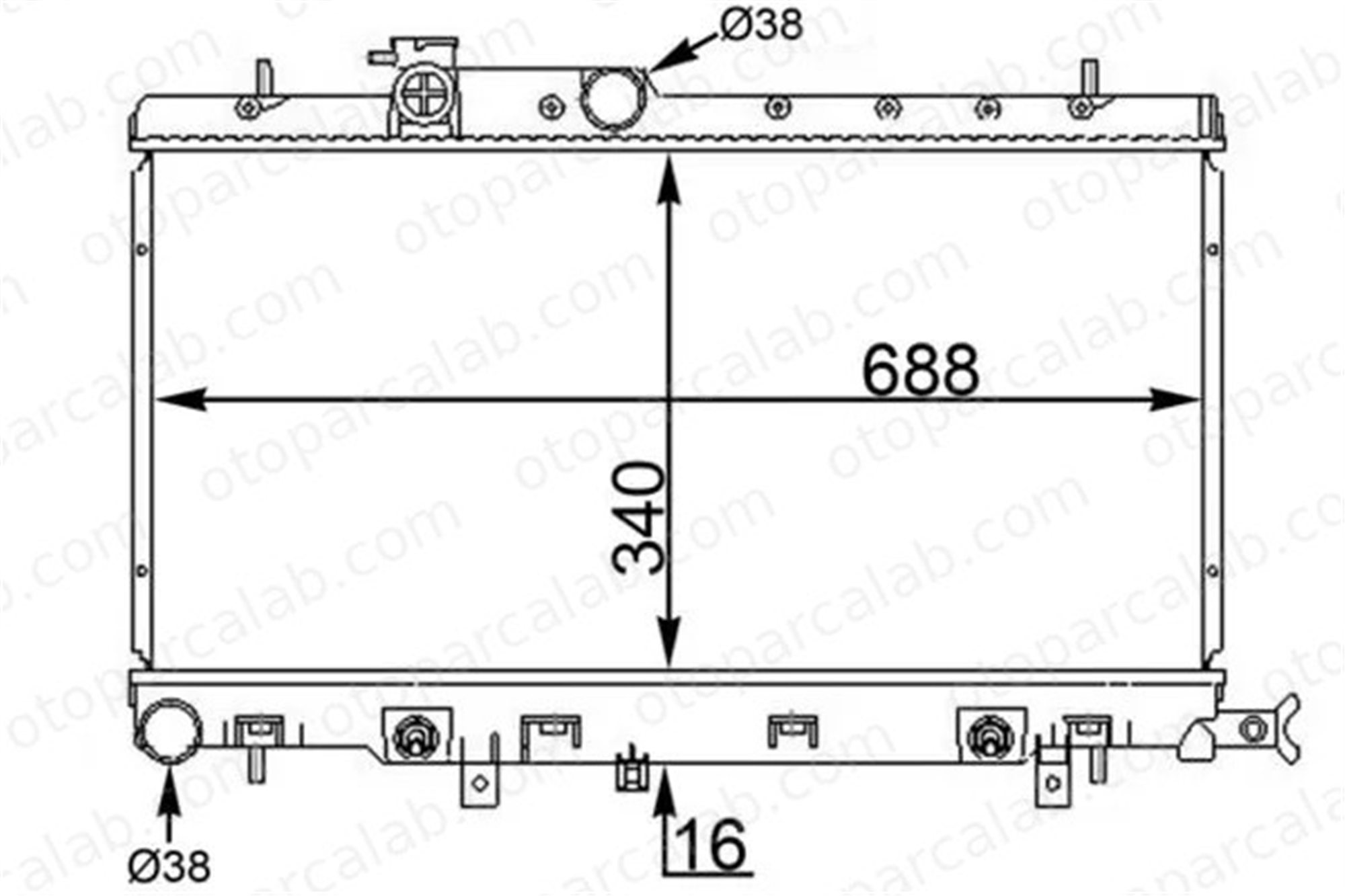 MAHLE CR 1564 000S Su Radyatörü SUBARU IMPREZA Sedan IMPREZA Station wagon 22762534 45111FE080