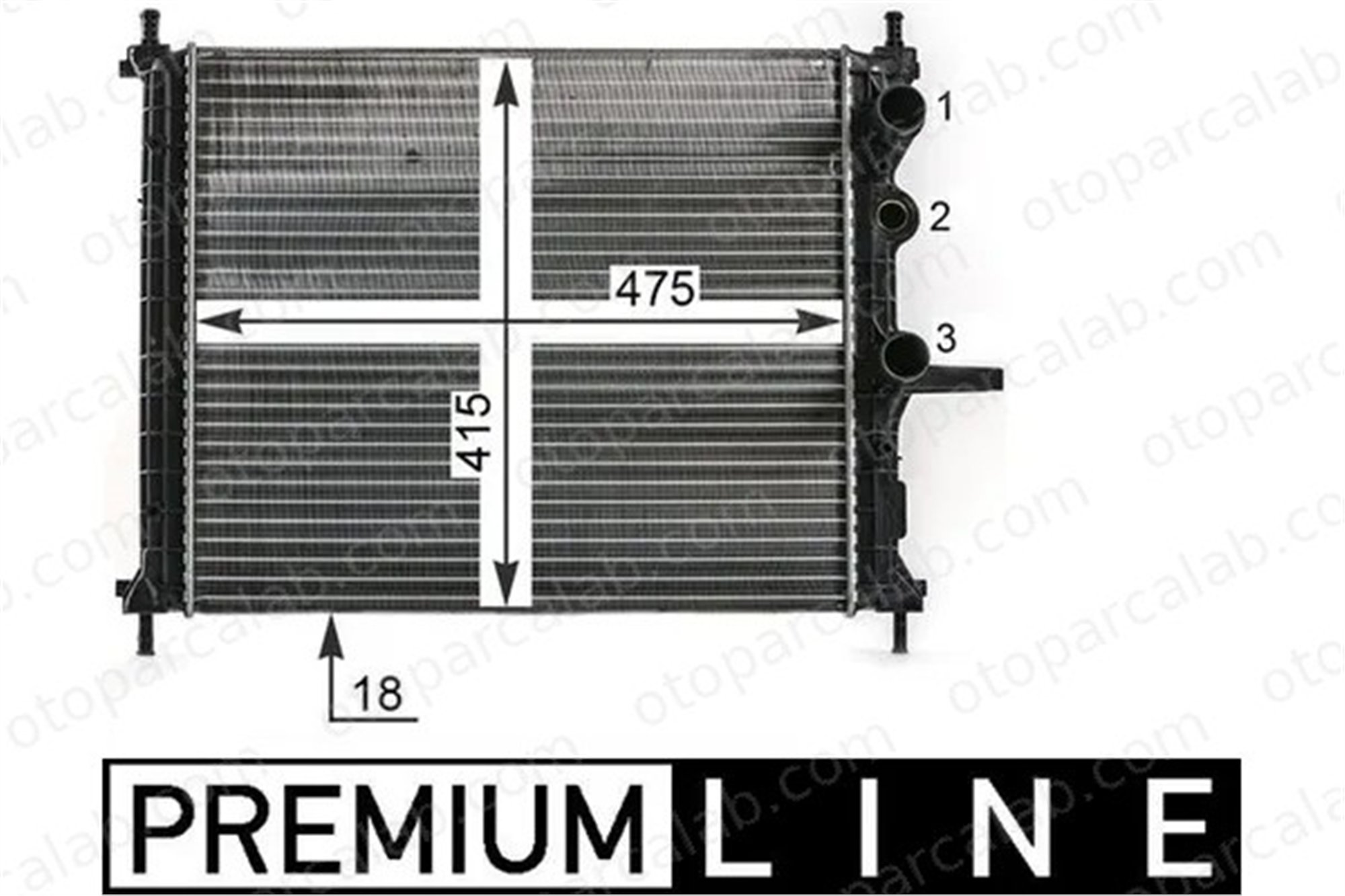 MAHLE CR 1993 000P Su Radyatörü FIAT BRAVO I BRAVA 8W0121251AB 46514942
