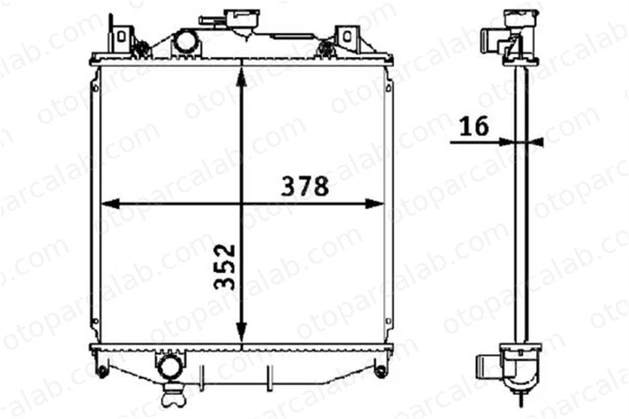 MAHLE CR 201 000S Su Radyatörü SUZUKI SWIFT II Hatchback 7701412005 1770060820