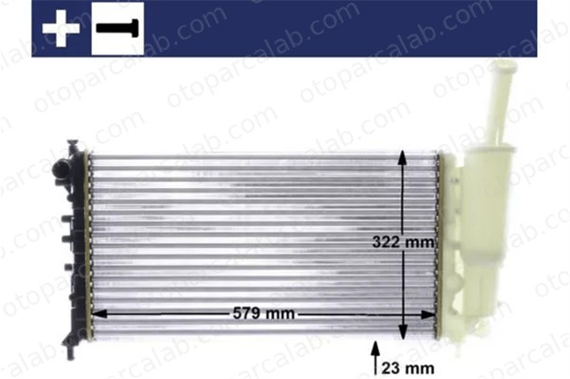 MAHLE CR 2037 000S Su Radyatörü FIAT PUNTO PUNTO Kasa/eğik arka 25310 2E500