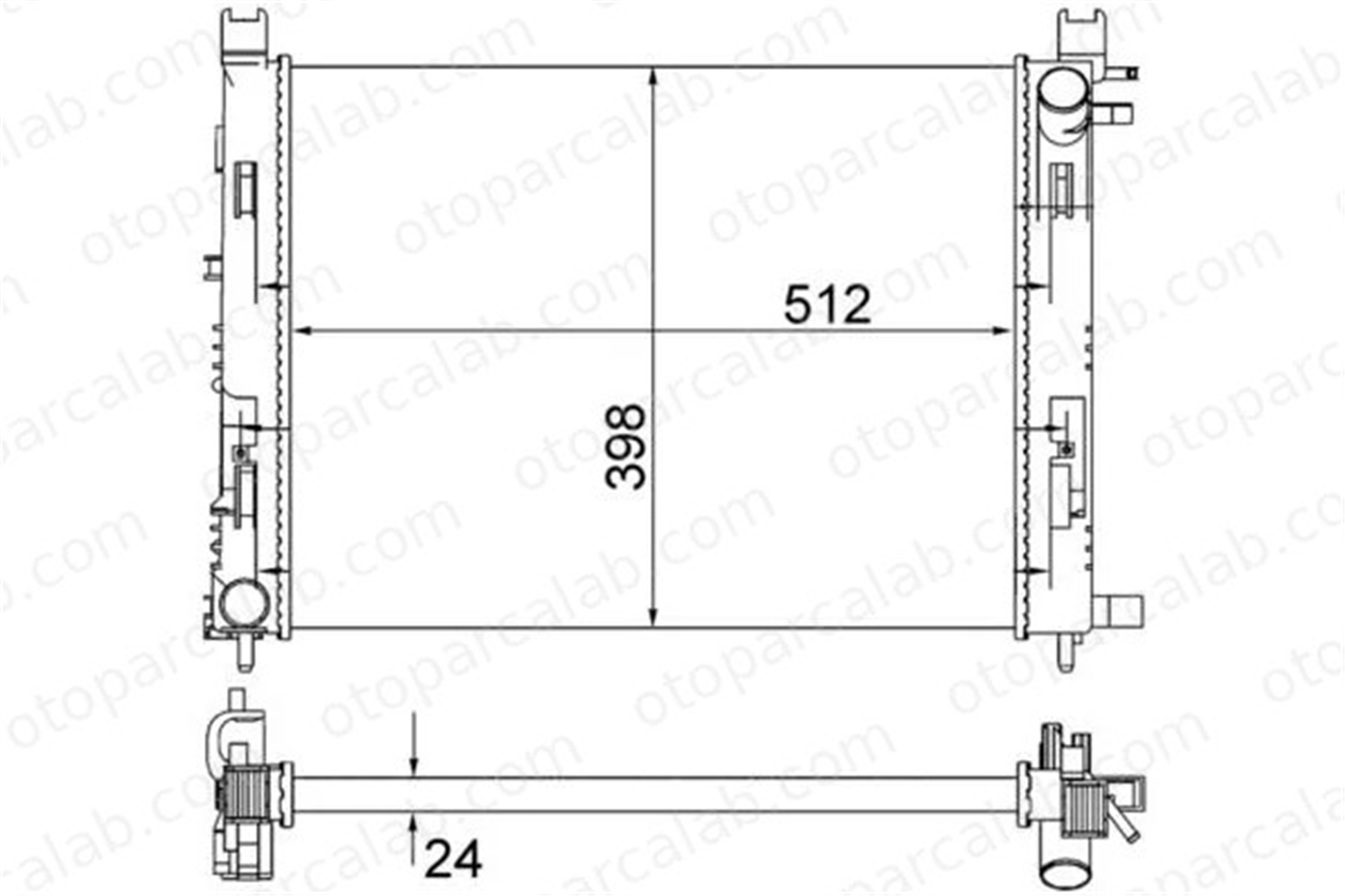 MAHLE CR 2166 001S Su Radyatörü RENAULT CLIO IV CAPTUR I 25310 214100078R