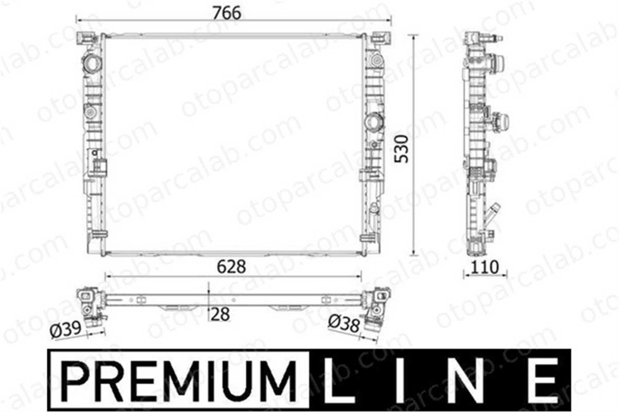 MAHLE CR 2198 000P Su Radyatörü BMW 5 7 17118743664 17118686026