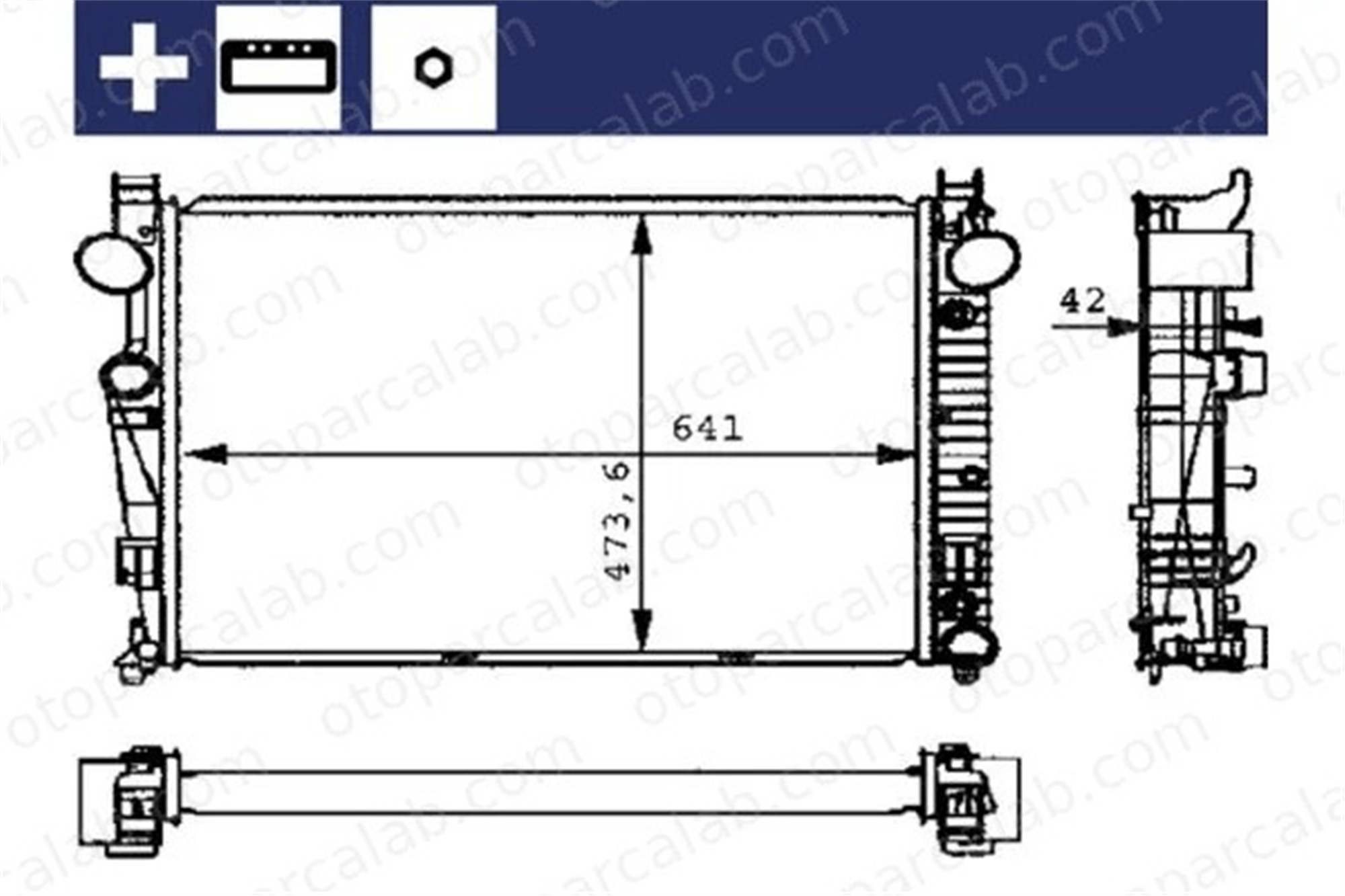 MAHLE CR 226 000S Su Radyatörü MERCEDES-BENZ S-SERISI A2205000103 2205000103