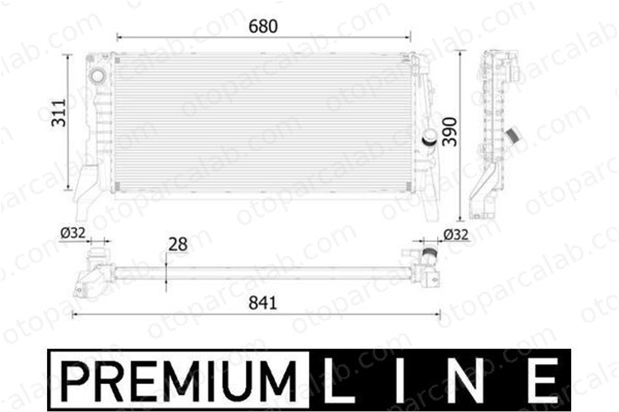 MAHLE CR 2312 000P Su Radyatörü BMW X1 X2 7E0121253A 17117617637
