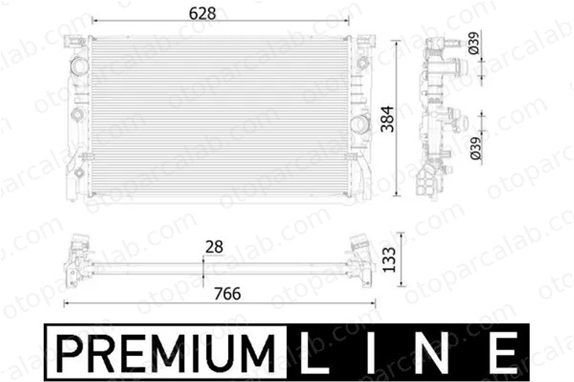 MAHLE CR 2324 000P Su Radyatörü BMW 7 8 Coupe 13486482 17118576507