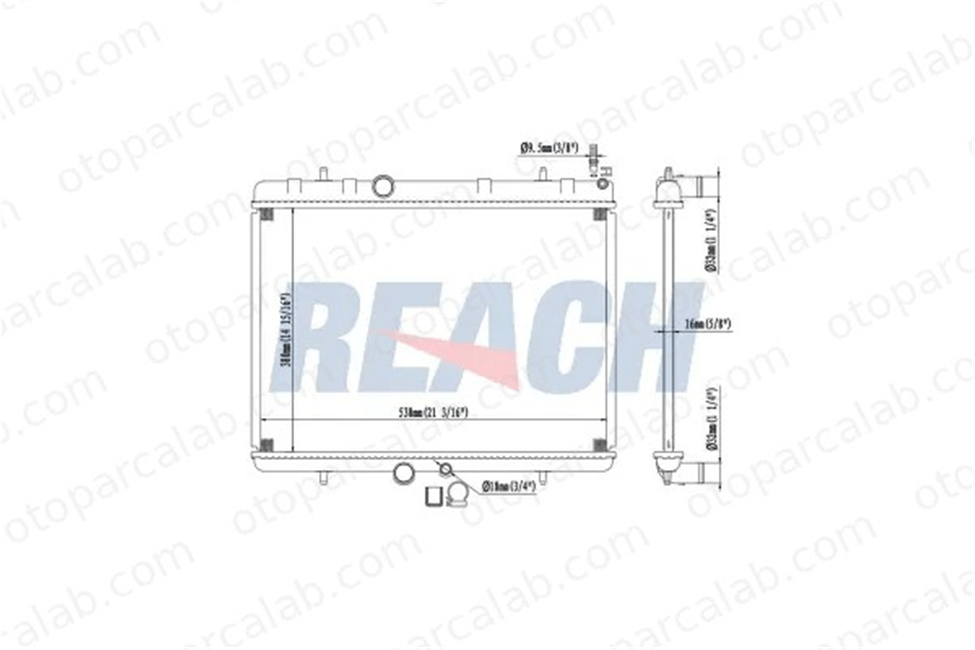 MAHLE CR 233 000P Su Radyatörü CITROËN C4 I PEUGEOT 307 1330W7 1330A2