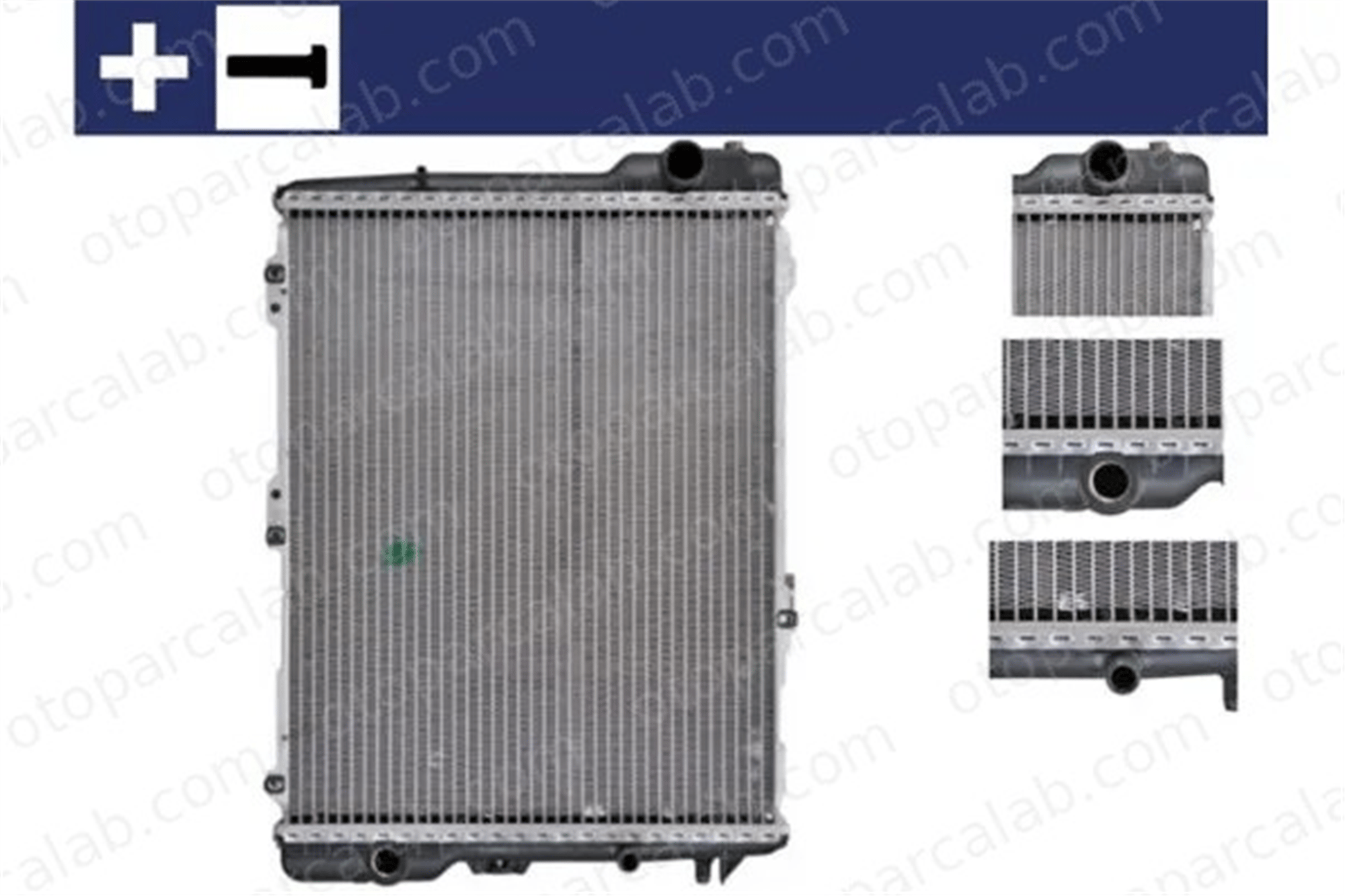 MAHLE CR 254 000S Su Radyatörü AUDI 90 B3 COUPE B3 20777046 893121251C