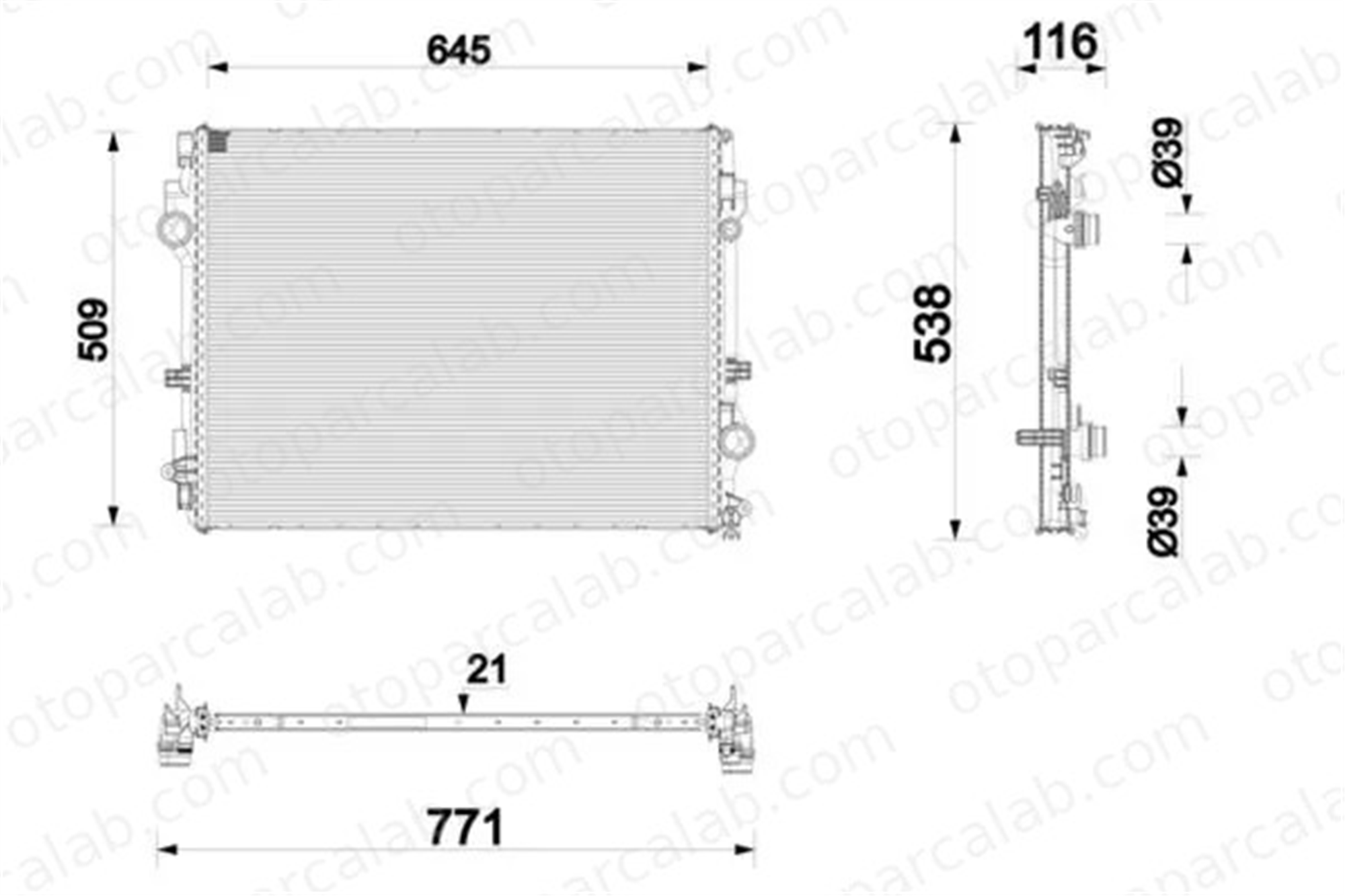 MAHLE CR 2873 000P Su Radyatörü MERCEDES-BENZ GLC Coupe A0995002102 995002102