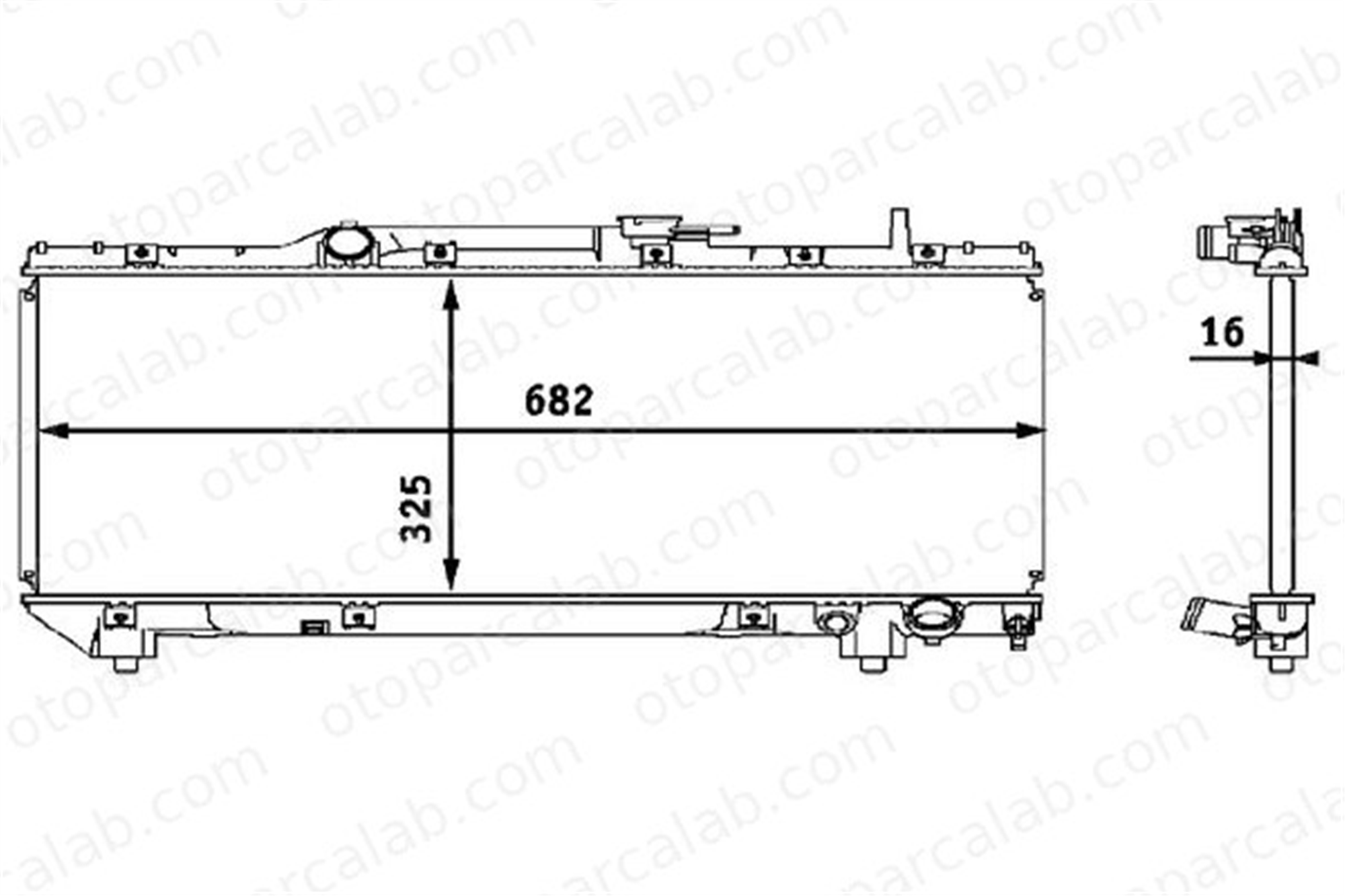 MAHLE CR 535 000S Su Radyatörü TOYOTA CARINA E VI CARINA E VI Sedan 92AB8005FC 1640003090