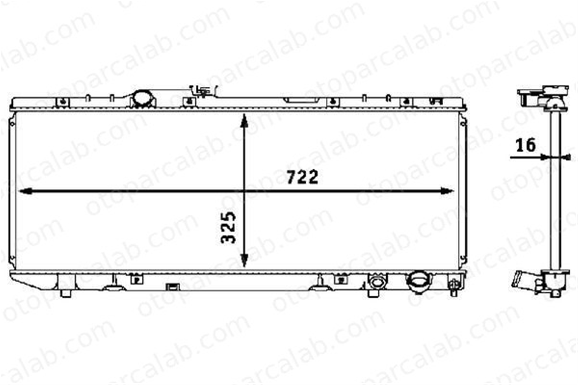 MAHLE CR 538 000S Su Radyatörü TOYOTA CELICA Coupe CELICA Cabrio 4H0121251B 1640074500