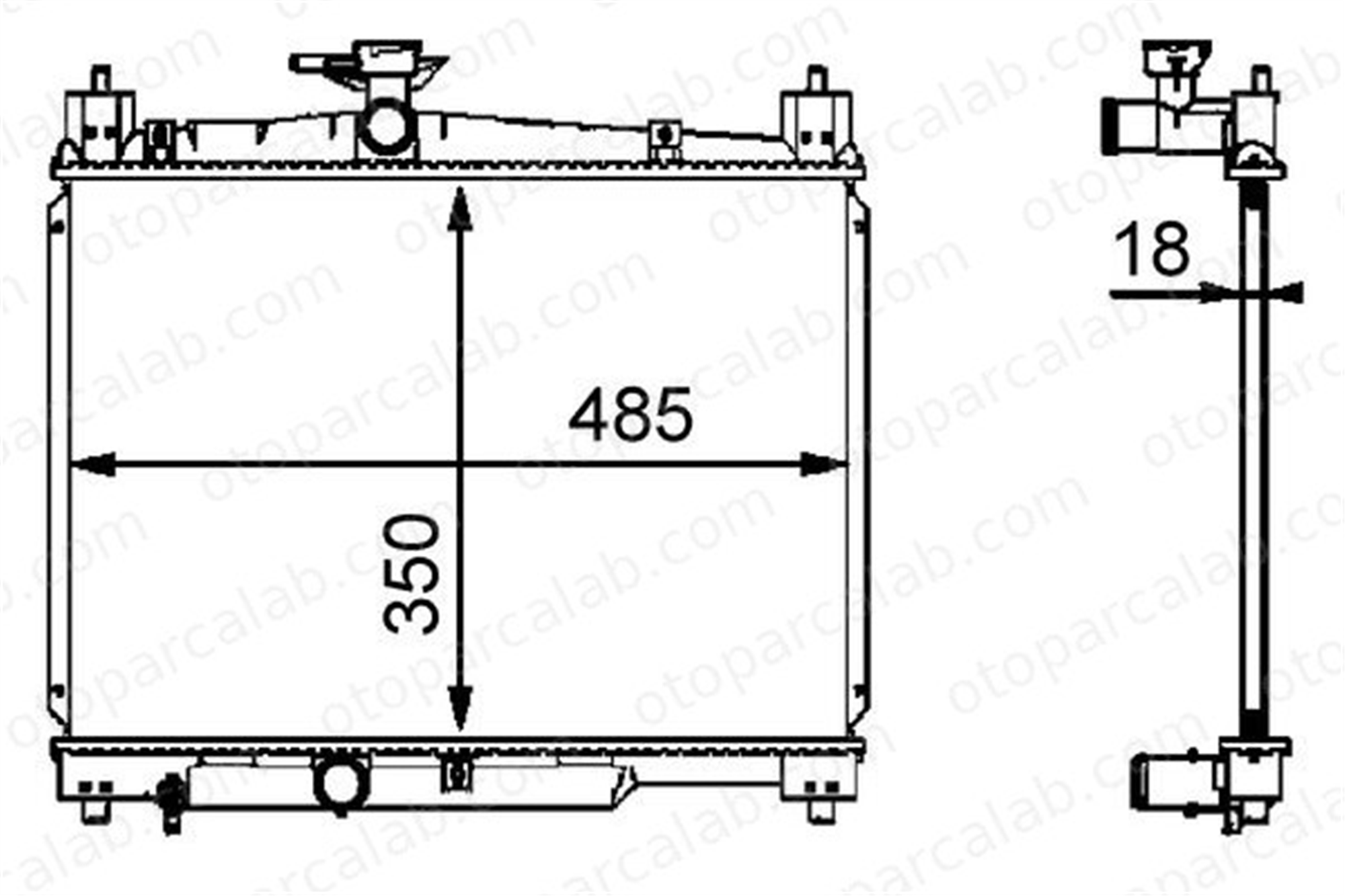 MAHLE CR 539 000S Su Radyatörü TOYOTA YARIS 253101R350 25310
