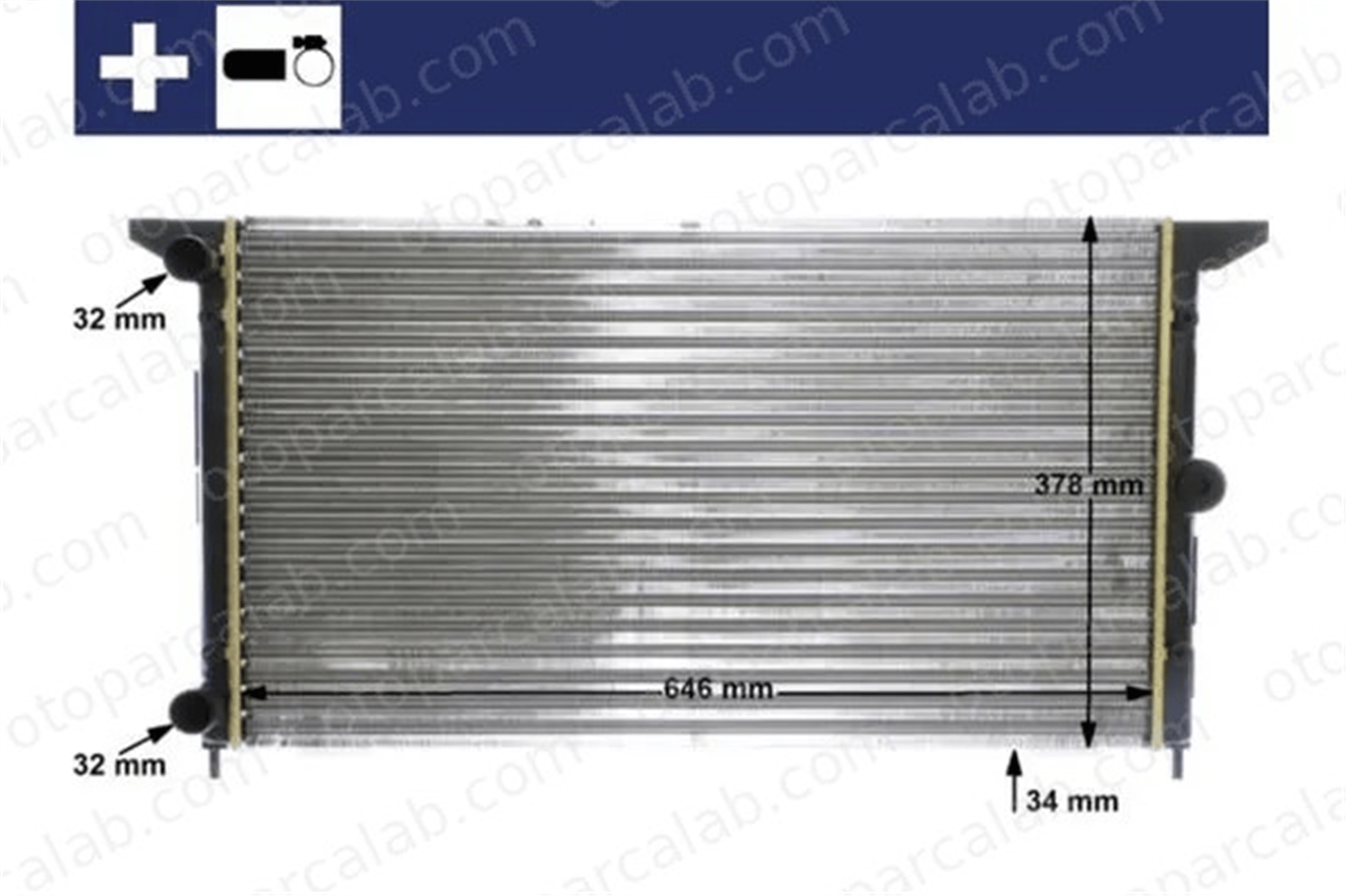 MAHLE CR 607 000S Su Radyatörü SEAT ALHAMBRA ALHAMBRA VAN 7M0121253B 1112484