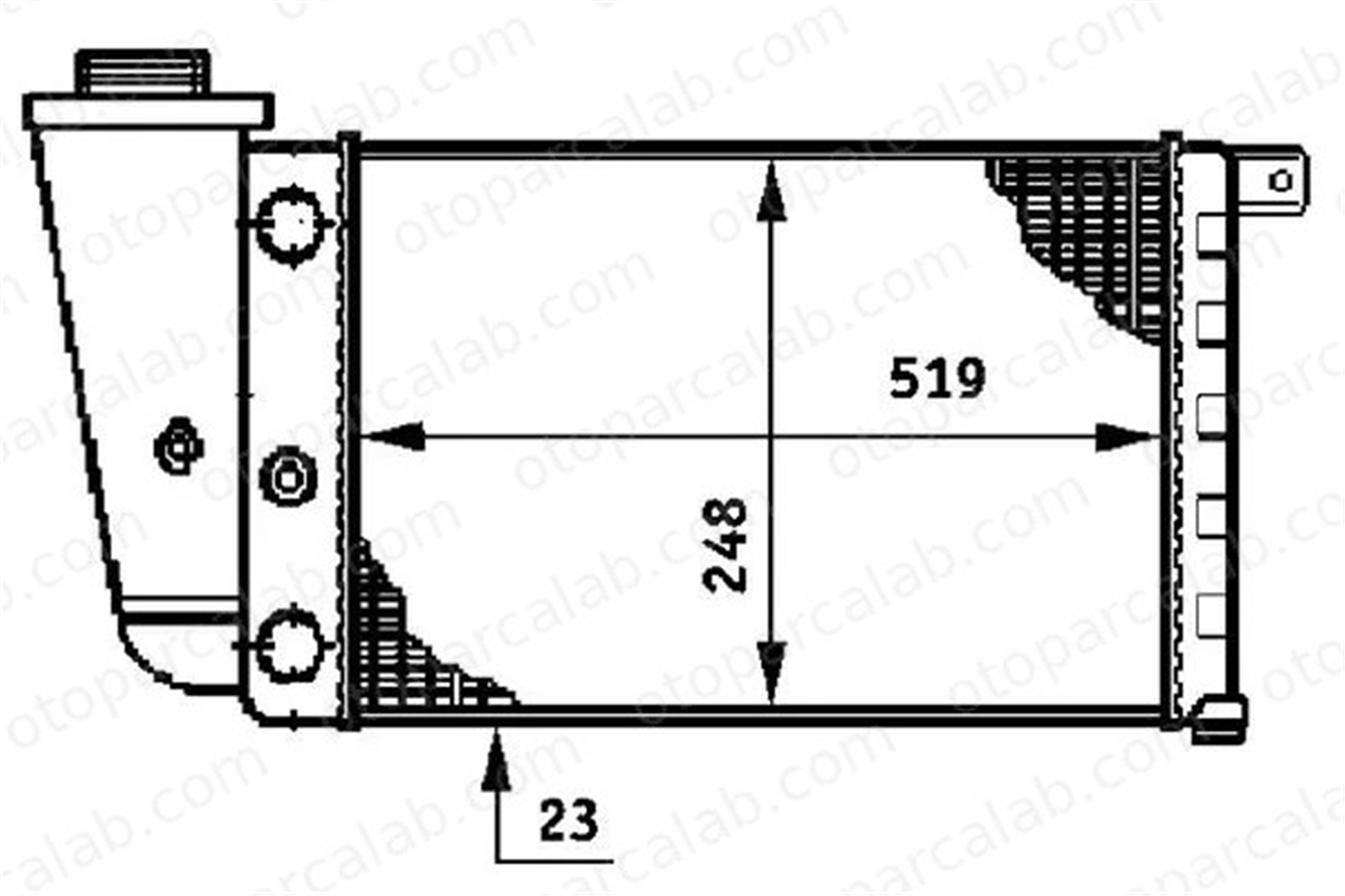 MAHLE CR 617 000S Su Radyatörü LANCIA Y10 FIAT PANDA 2062011AB 5998952