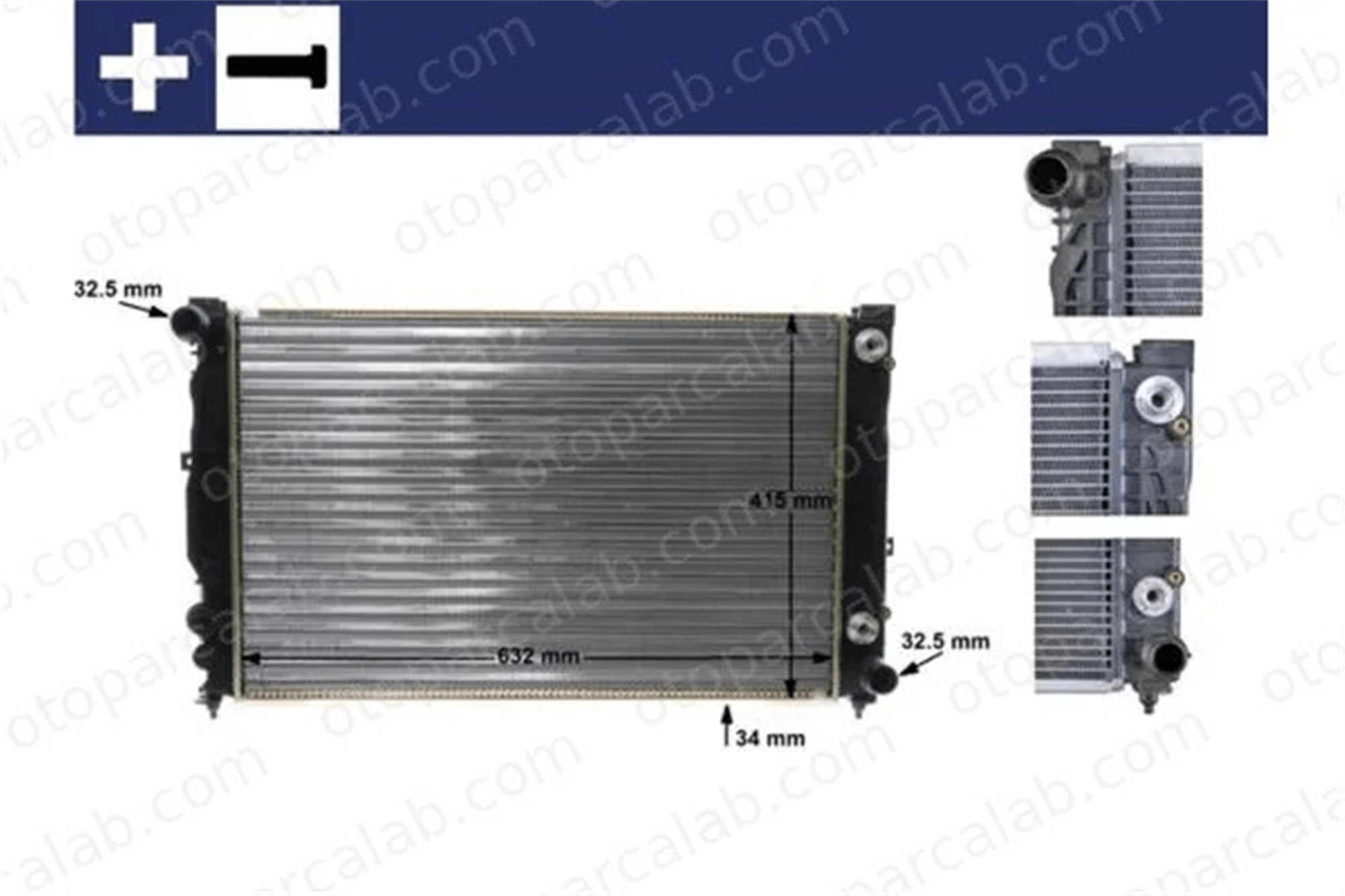 MAHLE CR 648 000S Su Radyatörü AUDI A6 C5 A4 B5 8D0121251BB 4B0121251AF