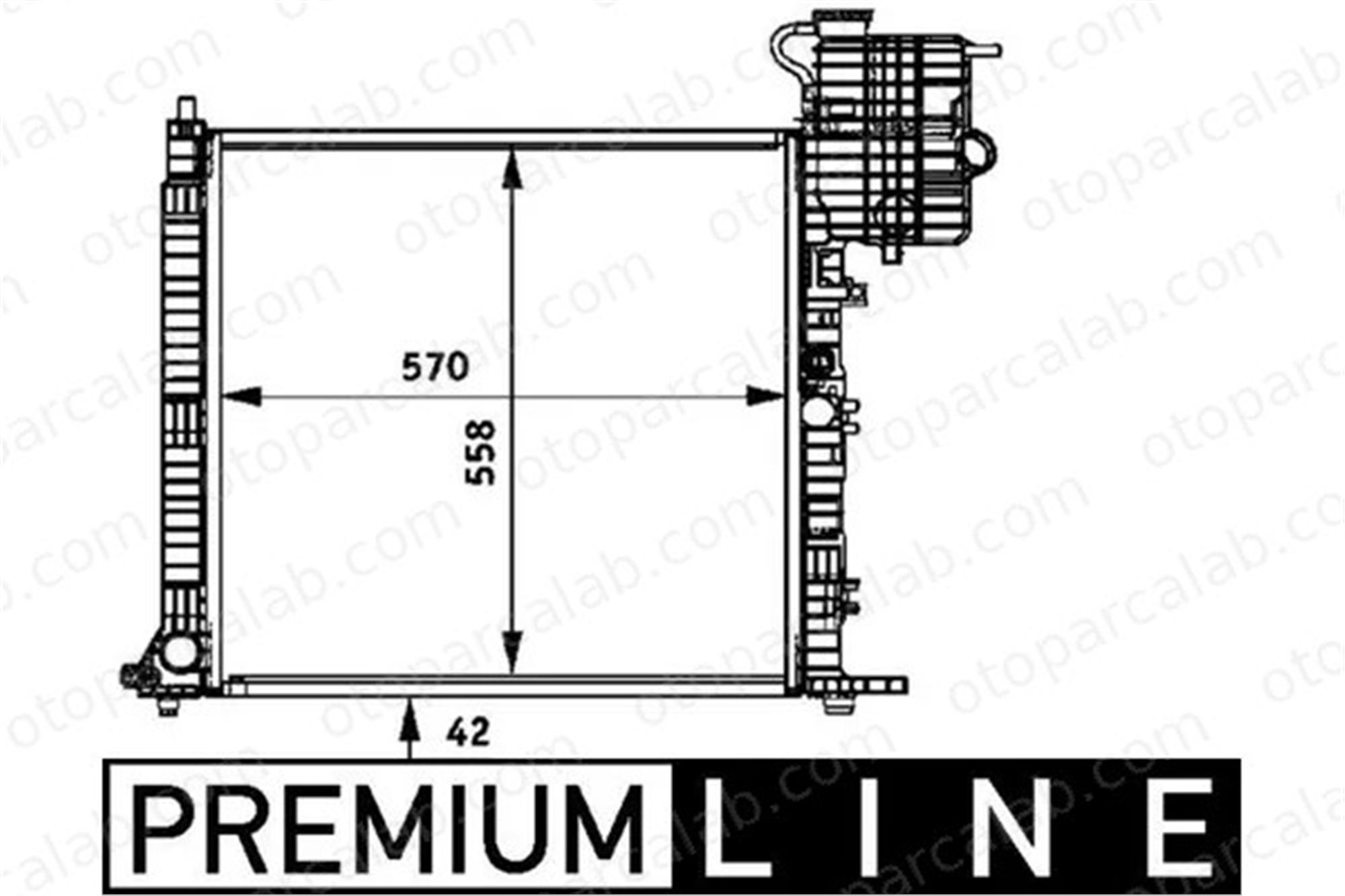 MAHLE CR 716 000P Su Radyatörü MERCEDES-BENZ V-SERISI VITO Minibüs/Otobüs 1350A182 6385013501