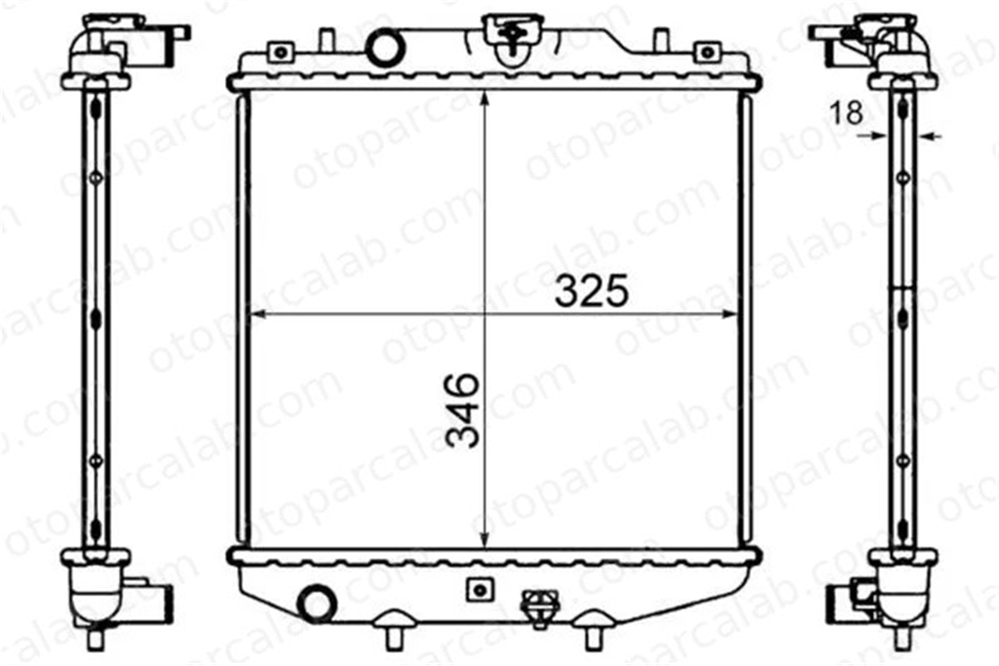 MAHLE CR 744 000S Su Radyatörü DAEWOO TICO SUZUKI ALTO IV 8K0121251L 8K0121251R