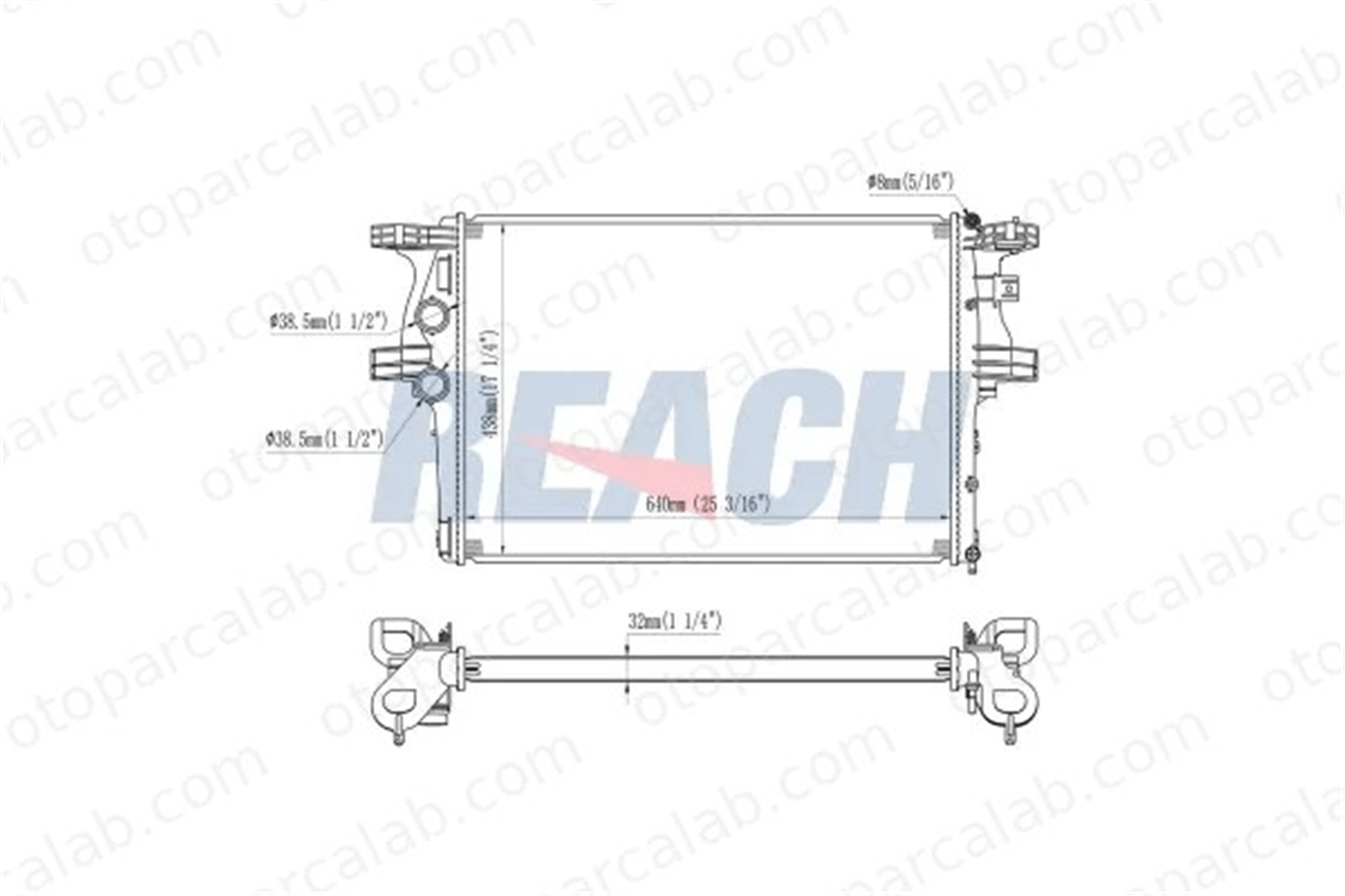 MAHLE CR 8 000P Su Radyatörü IVECO DAILY VI Panelvan/Van DAILY VI Platform şasi 5801264635