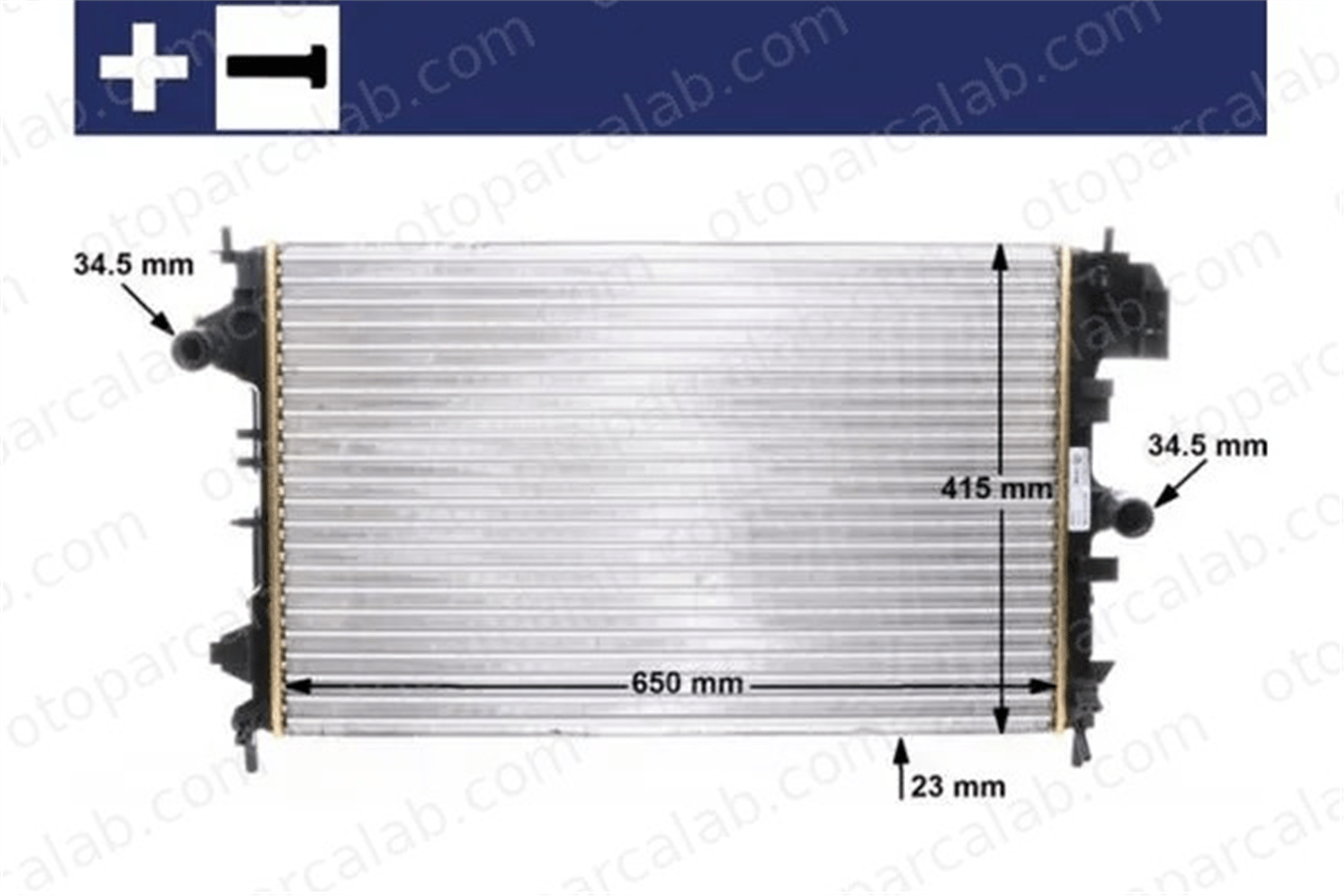 MAHLE CR 8 000S Su Radyatörü OPEL VECTRA C Station wagon FIAT CROMA 8619622 51773281