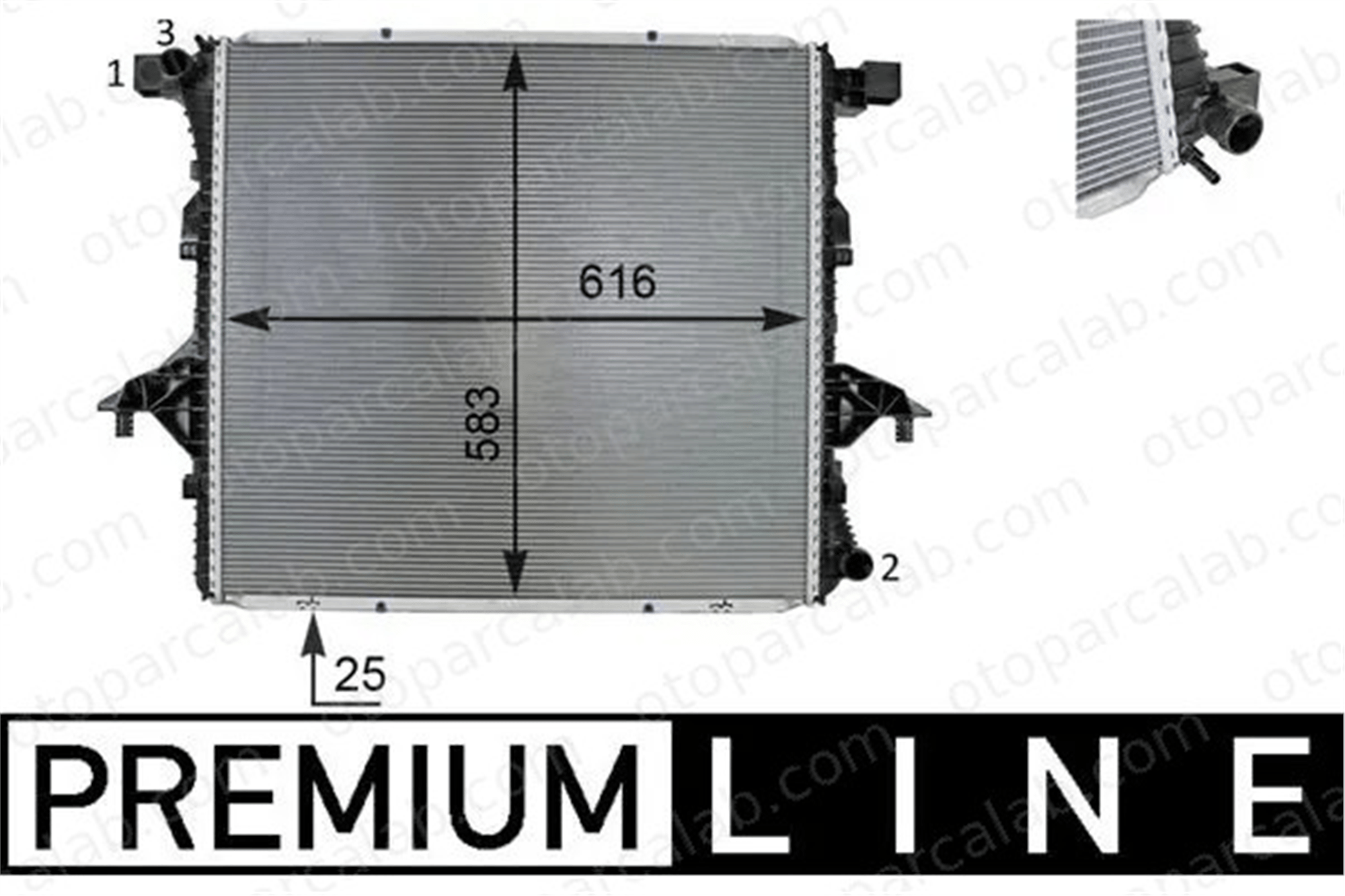 MAHLE CR 81 000P Su Radyatörü VW AMAROK 2H0121251A 2H0121253A