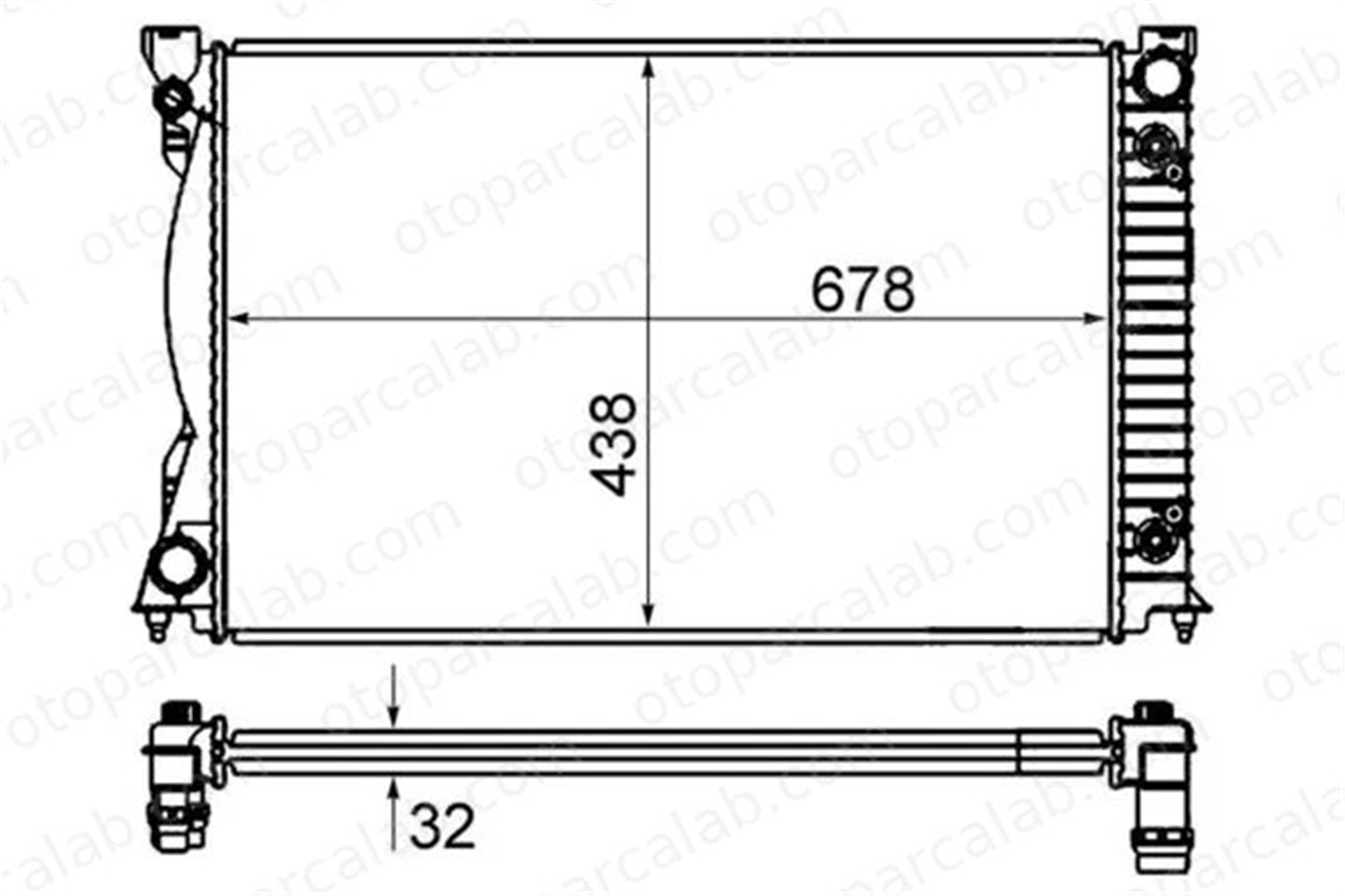 MAHLE CR 842 000S Su Radyatörü AUDI A6 C6 A6 C6 Avant 21410 62J00