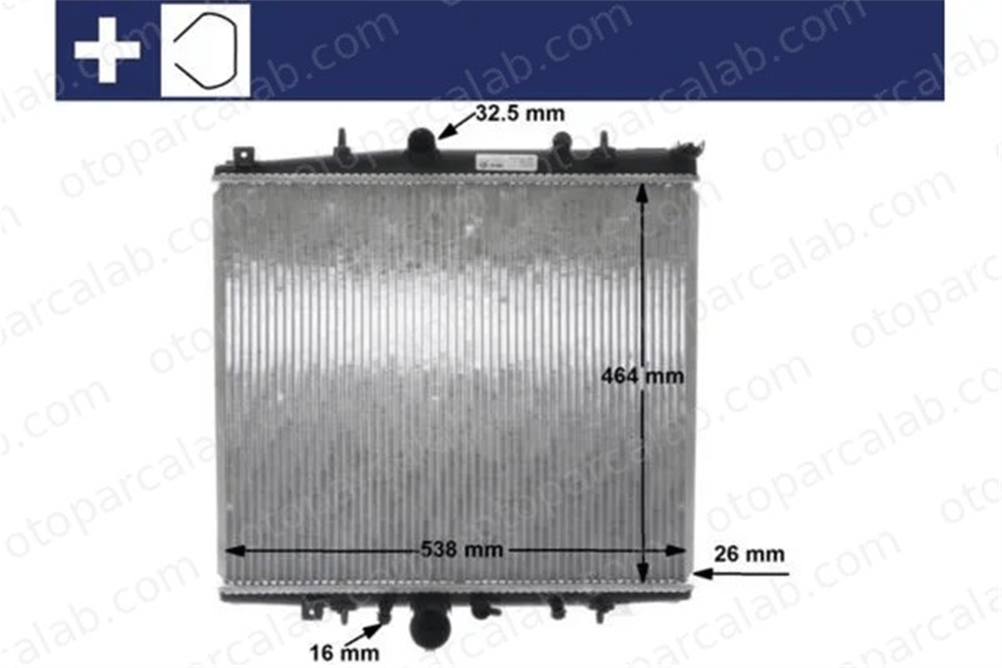 MAHLE CR 852 000S Su Radyatörü CITROËN C8 PEUGEOT 807 6C118005CD 1330J6