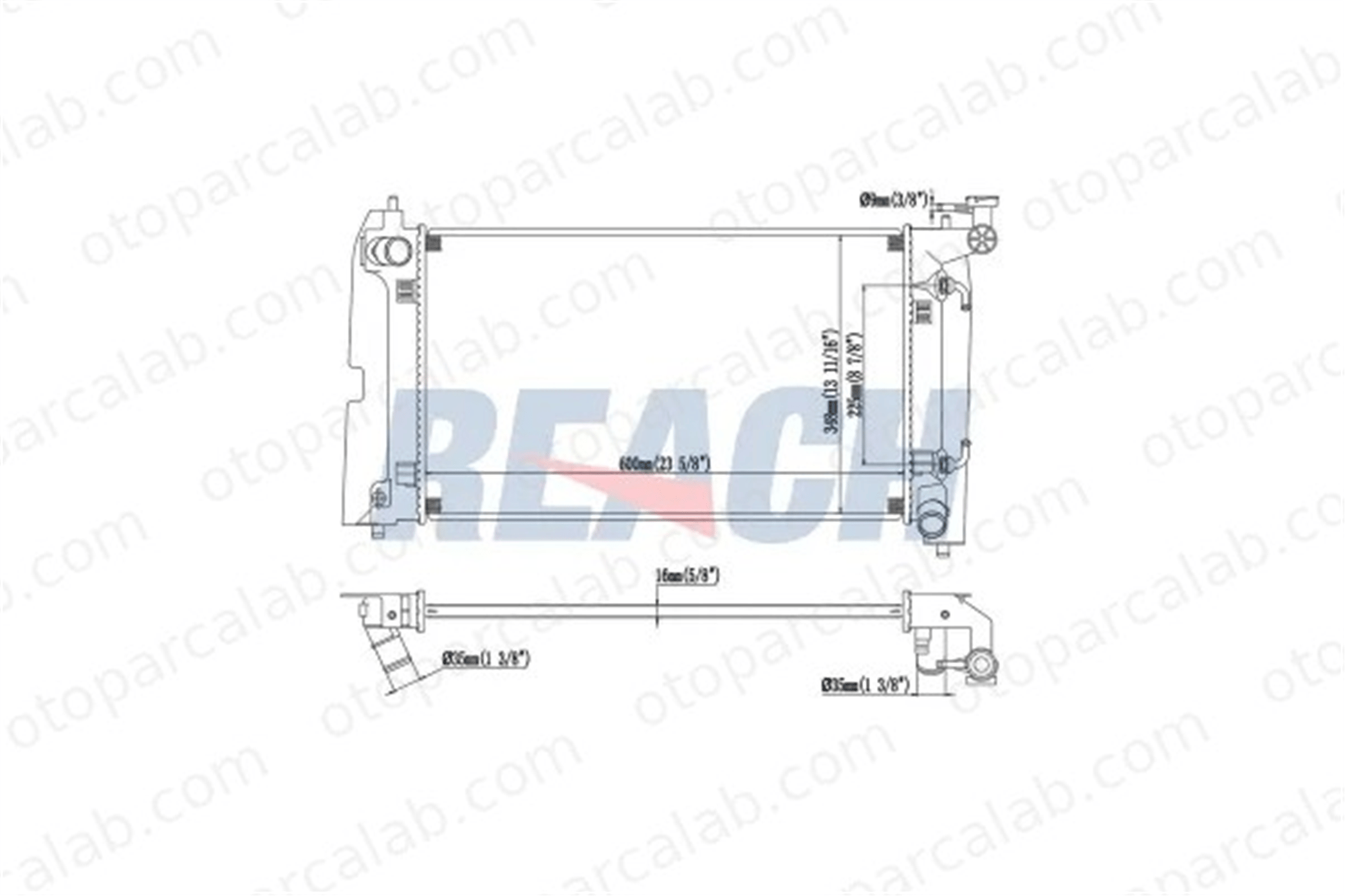 MAHLE CR 928 000S Su Radyatörü TOYOTA COROLLA COROLLA Verso 164000D220 1640021180